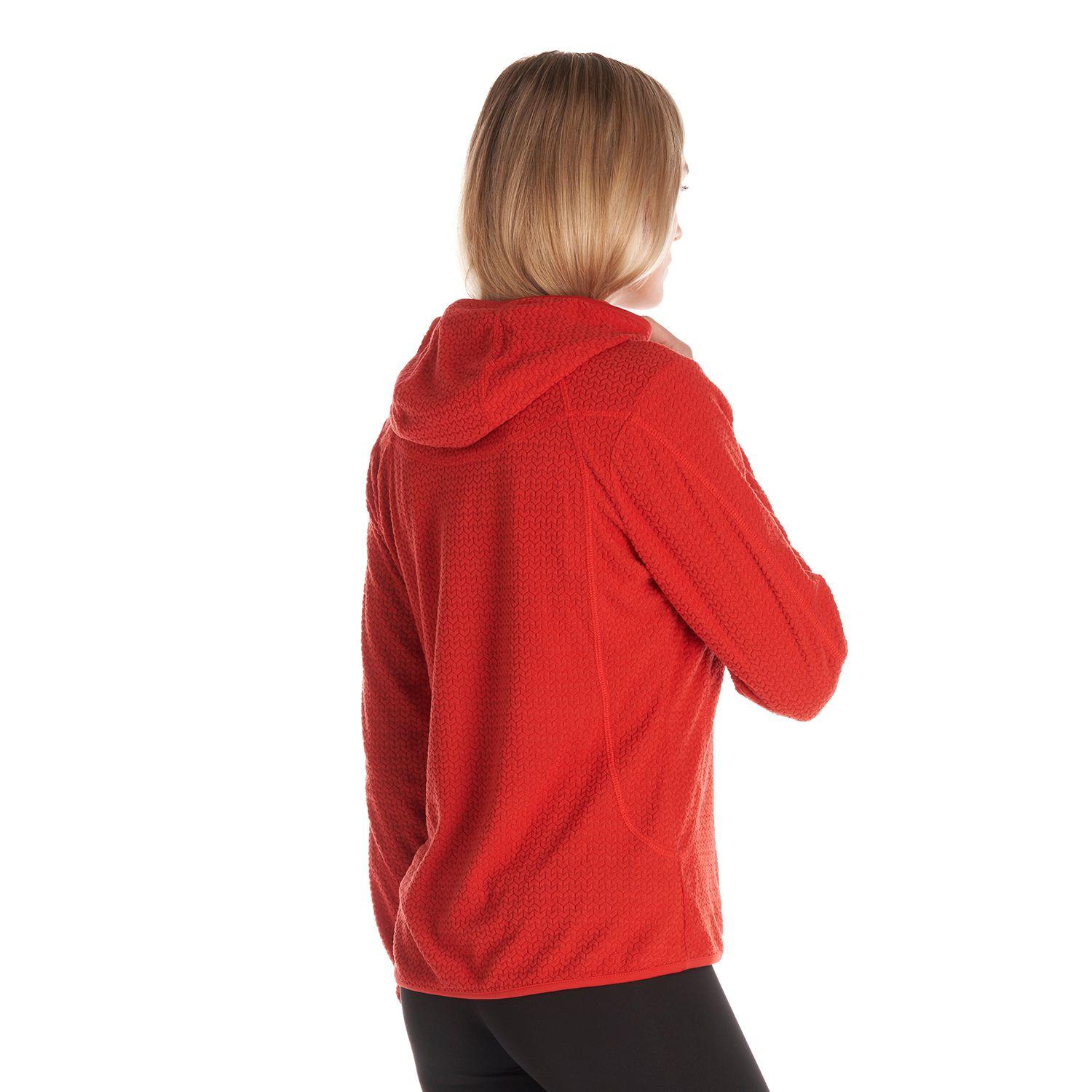 Poleron Mujer Jacaranda Nano-F 14 Zip Hoody Rojo Lippi-4