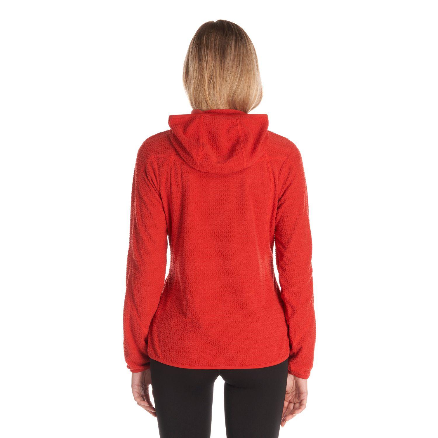 Poleron Mujer Jacaranda Nano-F 14 Zip Hoody Rojo Lippi-5