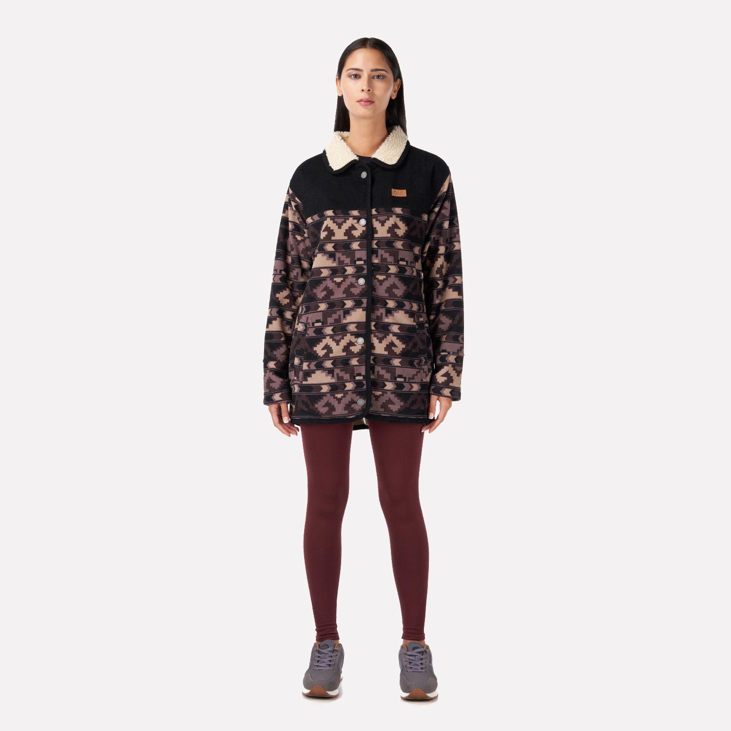 Chaqueta Mujer Calentito Negro Haka Honu-5