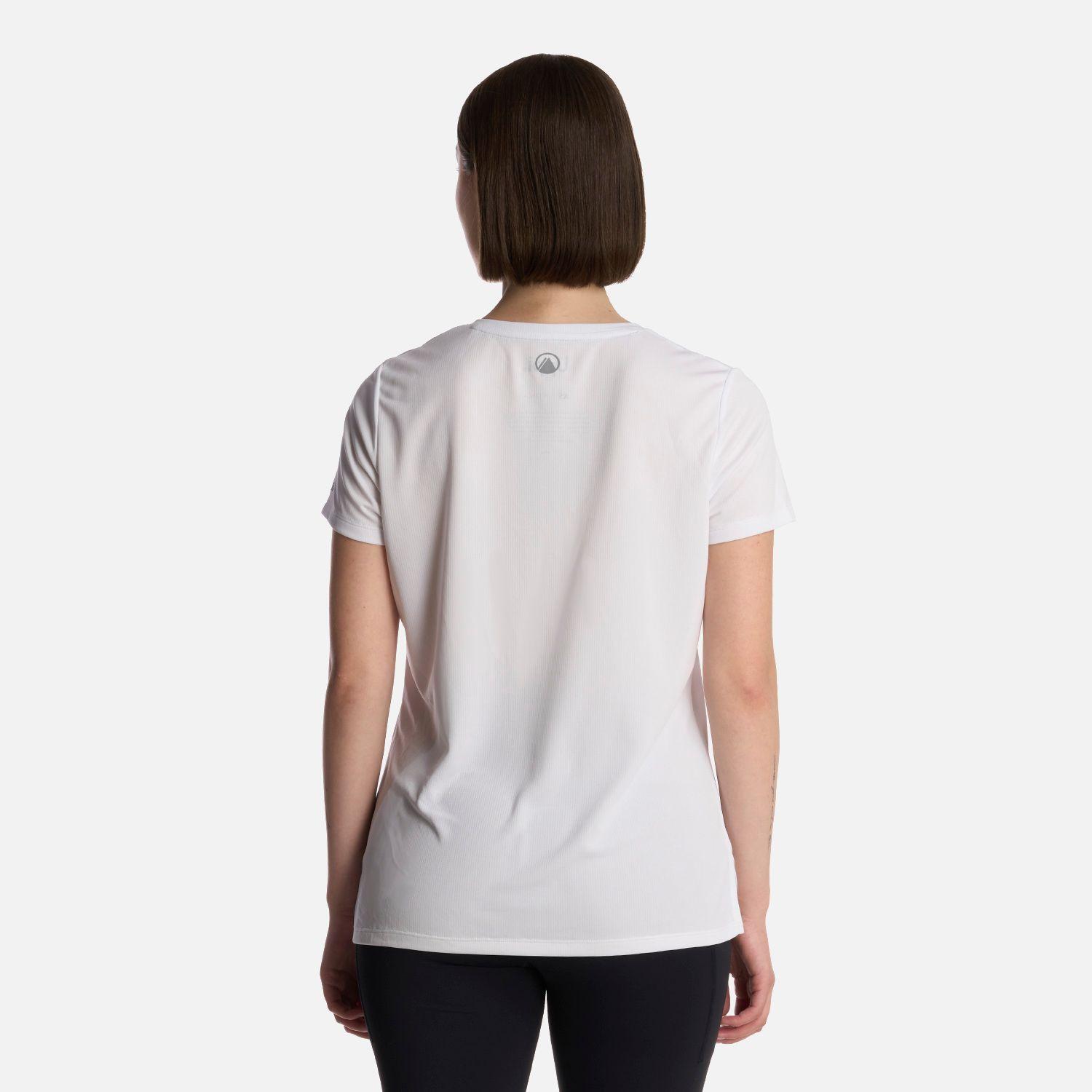 Polera Mujer Core V-Neck Q-Dry T-Shirt Blanco Lippi-2