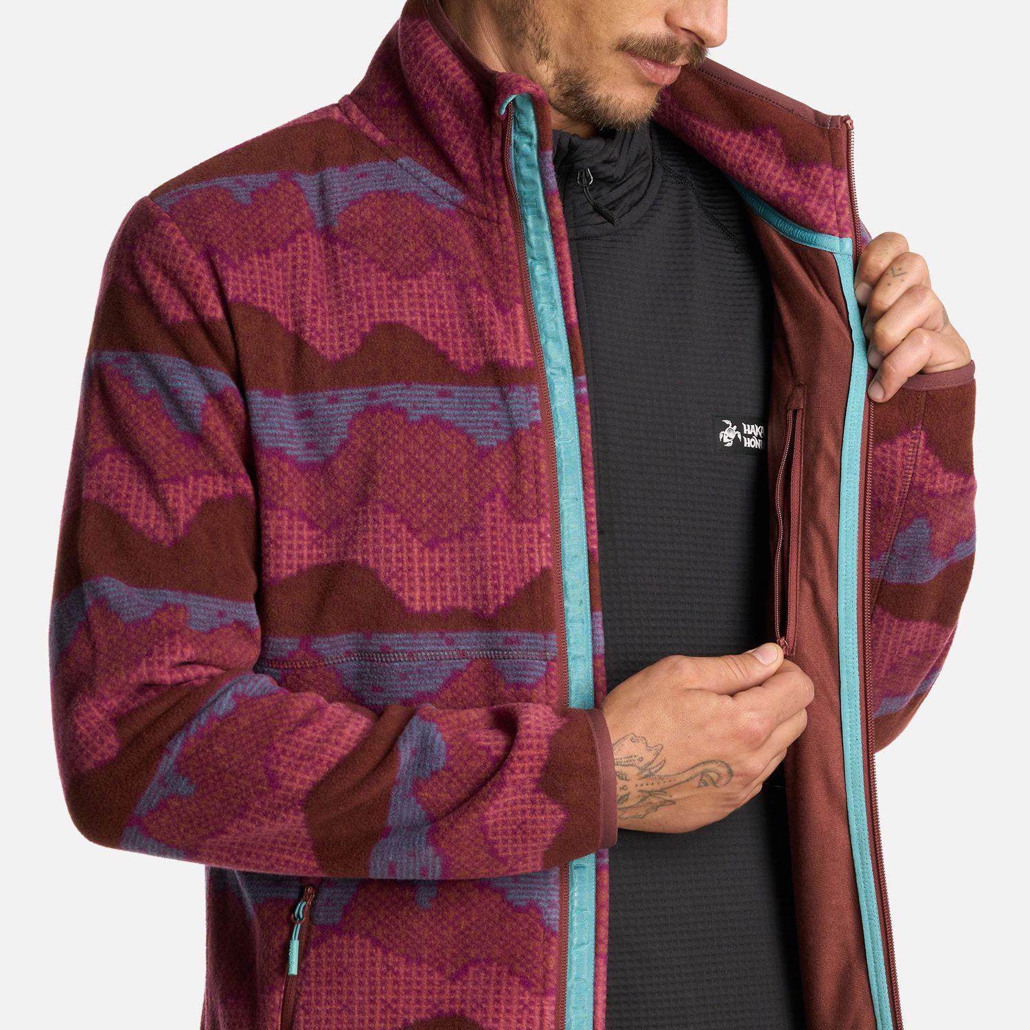 Polerón Hombre Tokerau Pro Print Burdeo Haka Honu I25-5