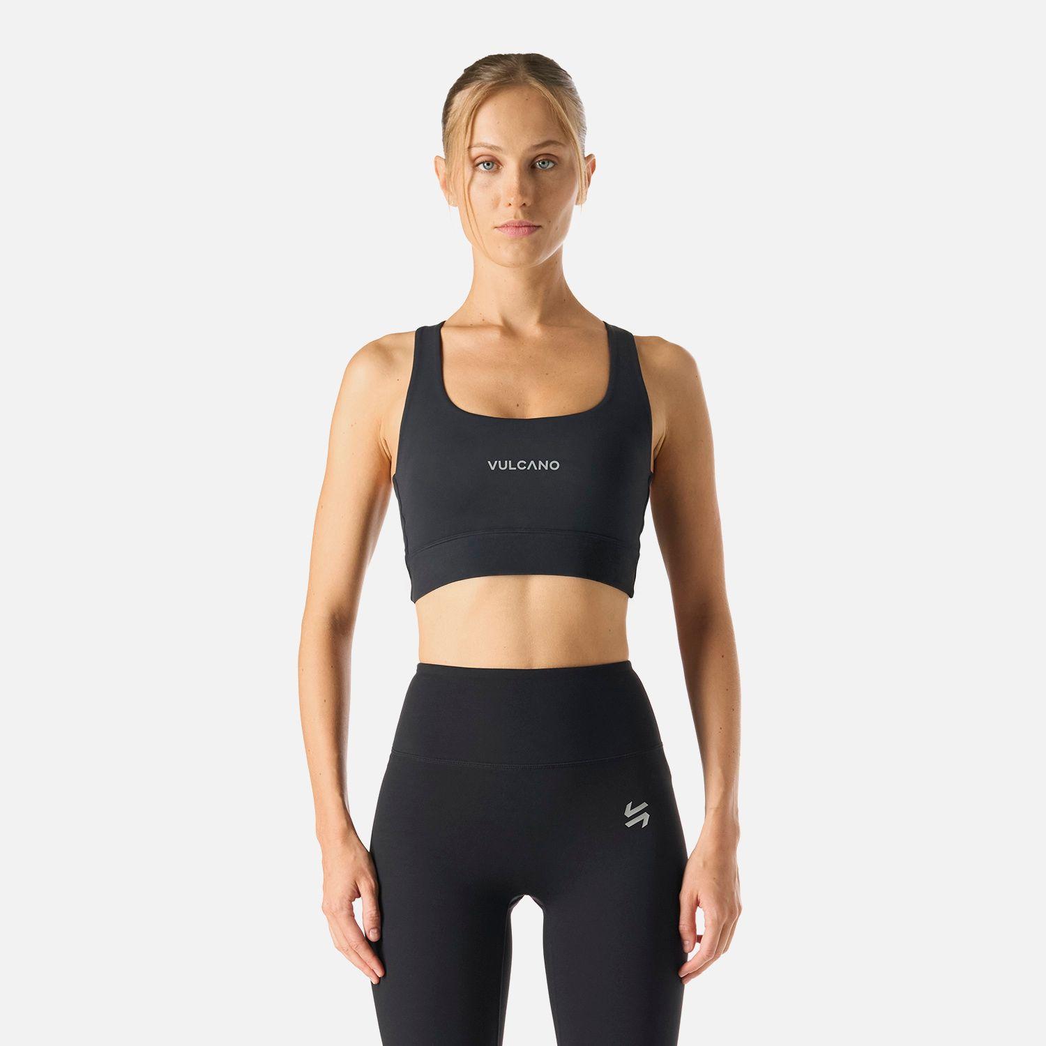 Peto Mujer Built To Move Light Support Bra Negro Vulcano-0