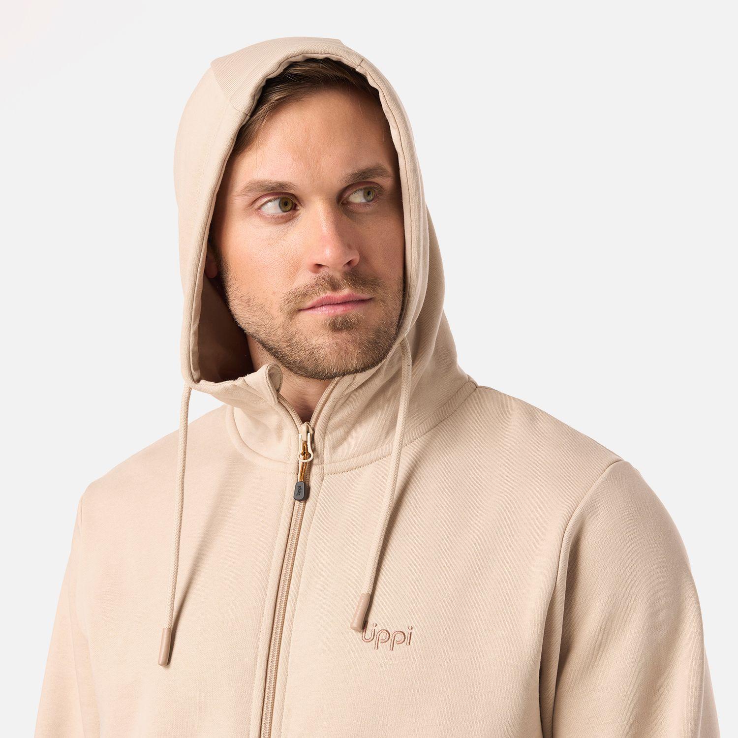 Polerón Hombre Ulmo Full Zip Hoody Sweatshirt Beige Lippi V26-3