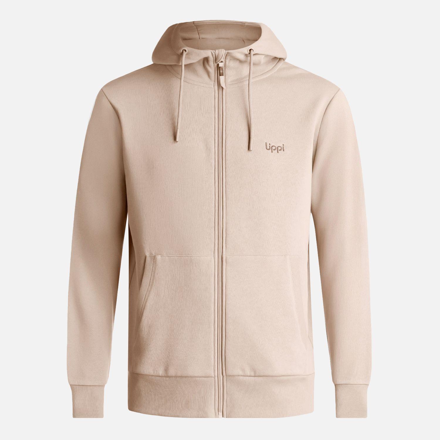 Polerón Hombre Ulmo Full Zip Hoody Sweatshirt Beige Lippi V26-6