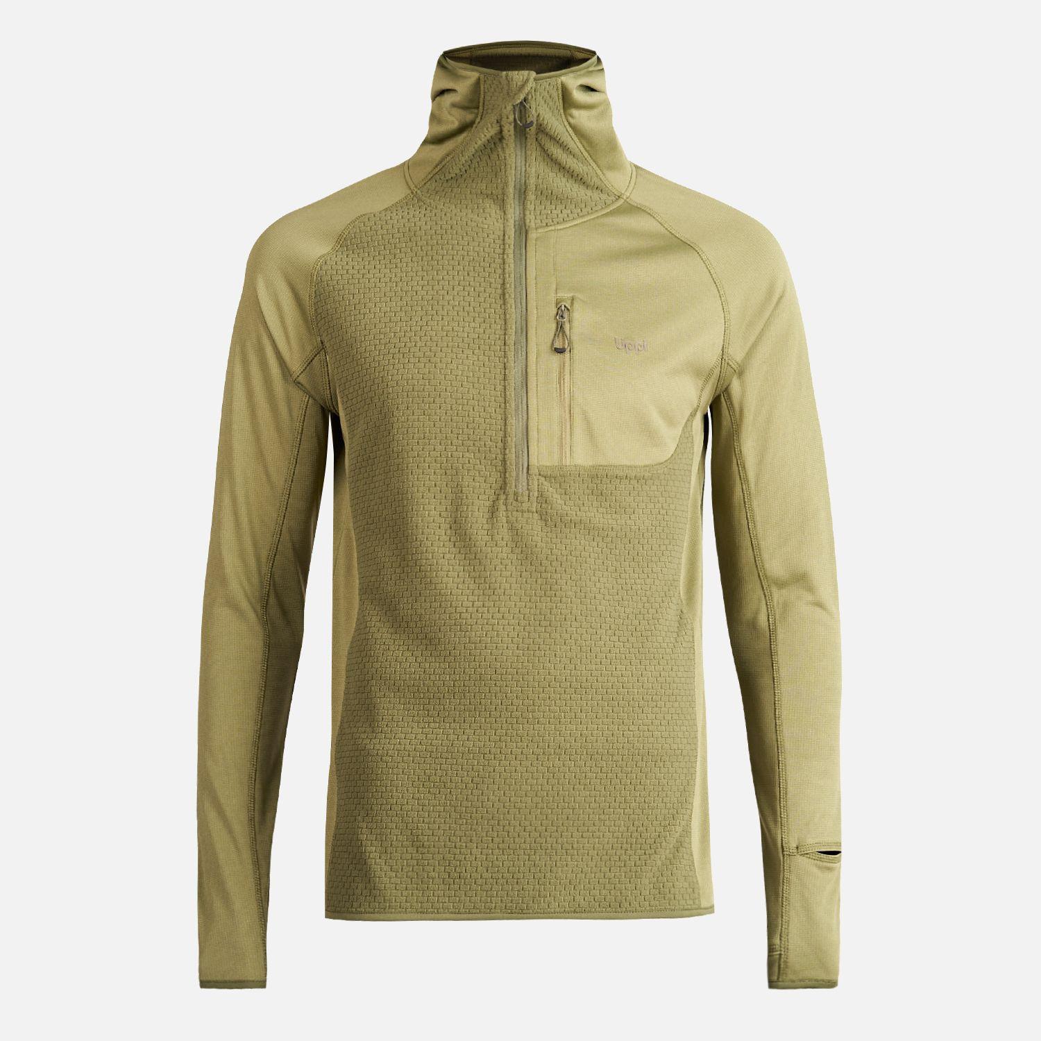Poleron Hombre Jacaranda Mountain Nano-F 1/4 Zip Hoody Verde Lippi-0