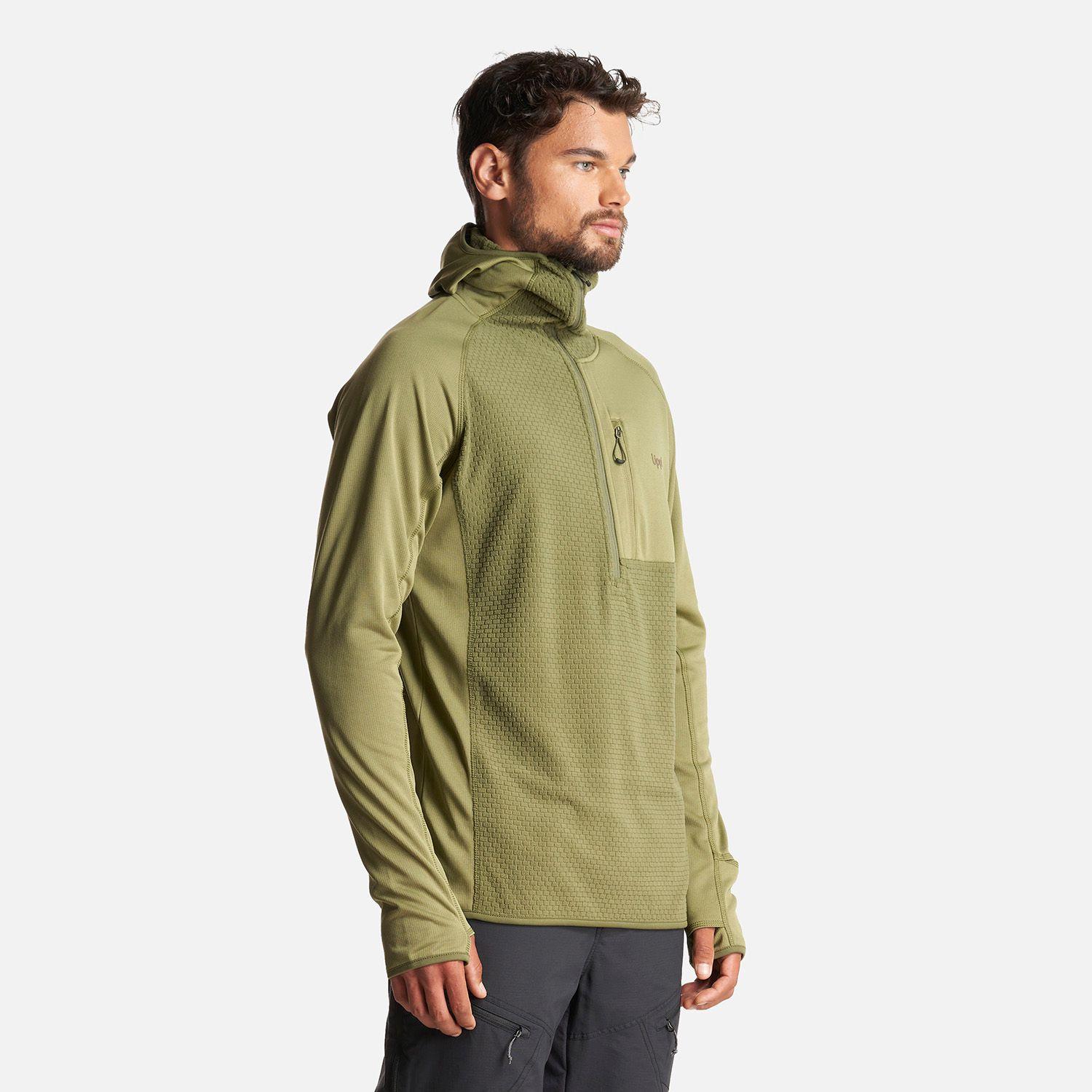Poleron Hombre Jacaranda Mountain Nano-F 1/4 Zip Hoody Verde Lippi-2