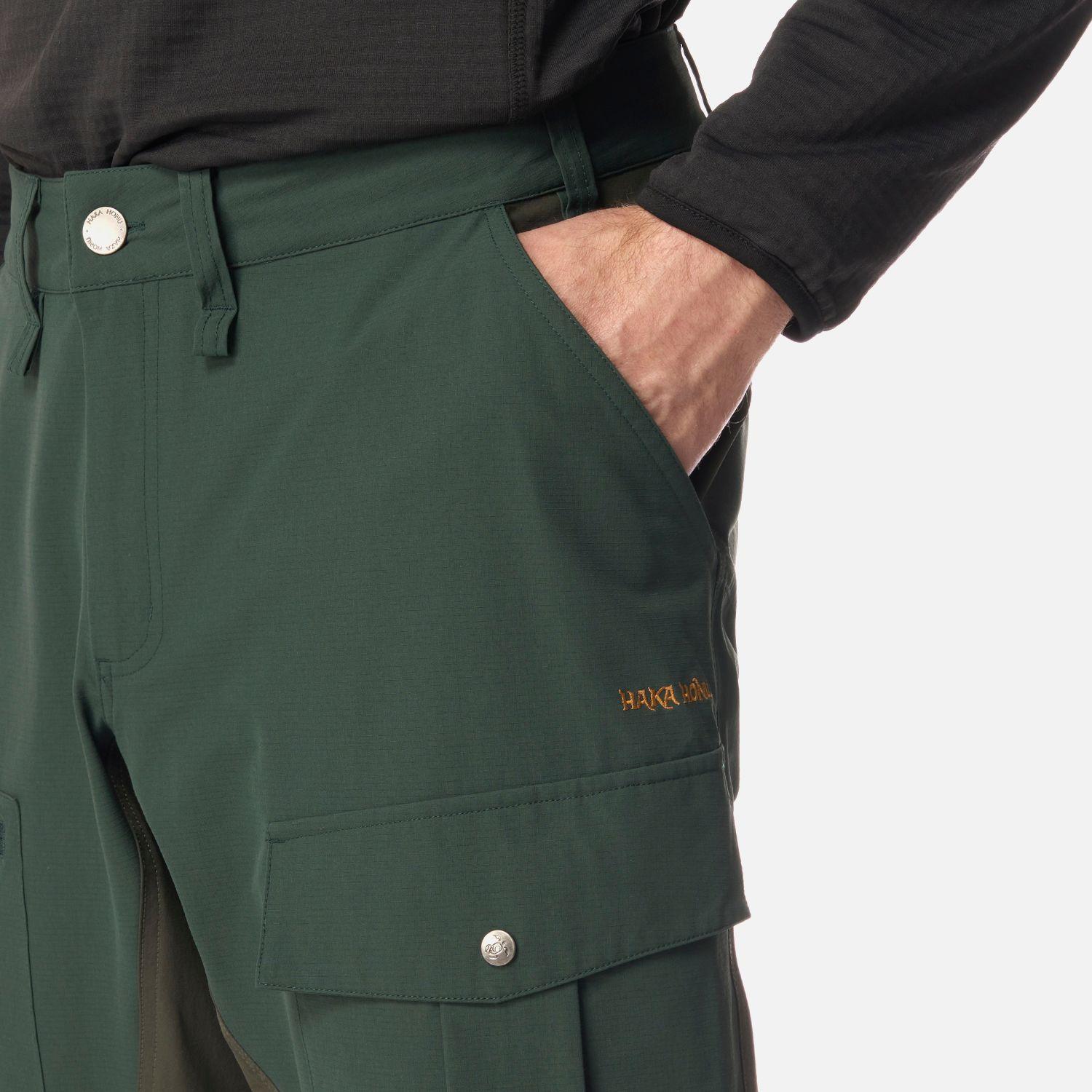 Pantalón Hombre Boina Negra Verde Bosque Haka Honu-3
