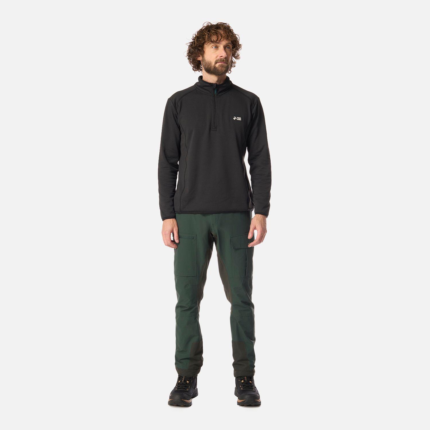Pantalón Hombre Boina Negra Verde Bosque Haka Honu-8