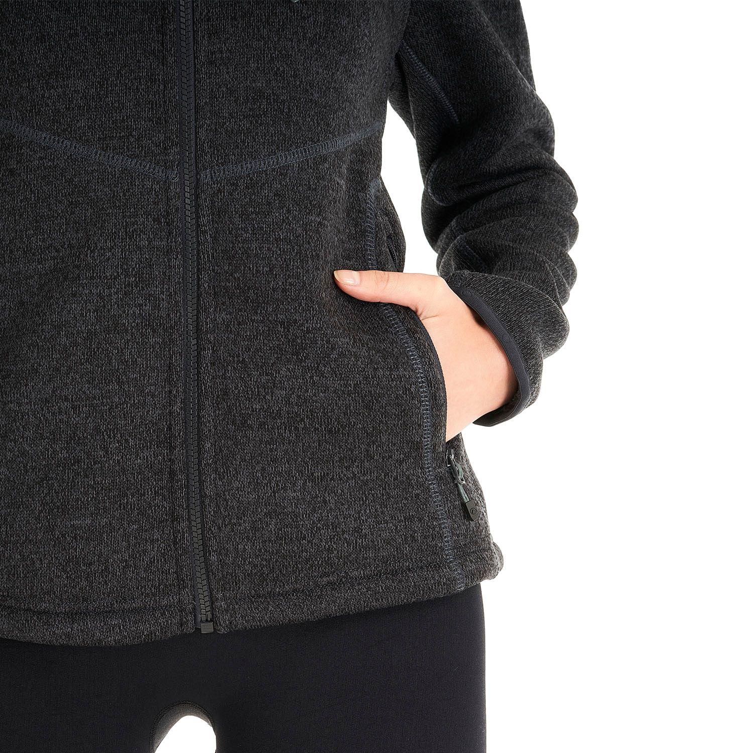 Polar Mujer Sense Blend-Pro Hoody Jacket Melange Grafito Lippi-7