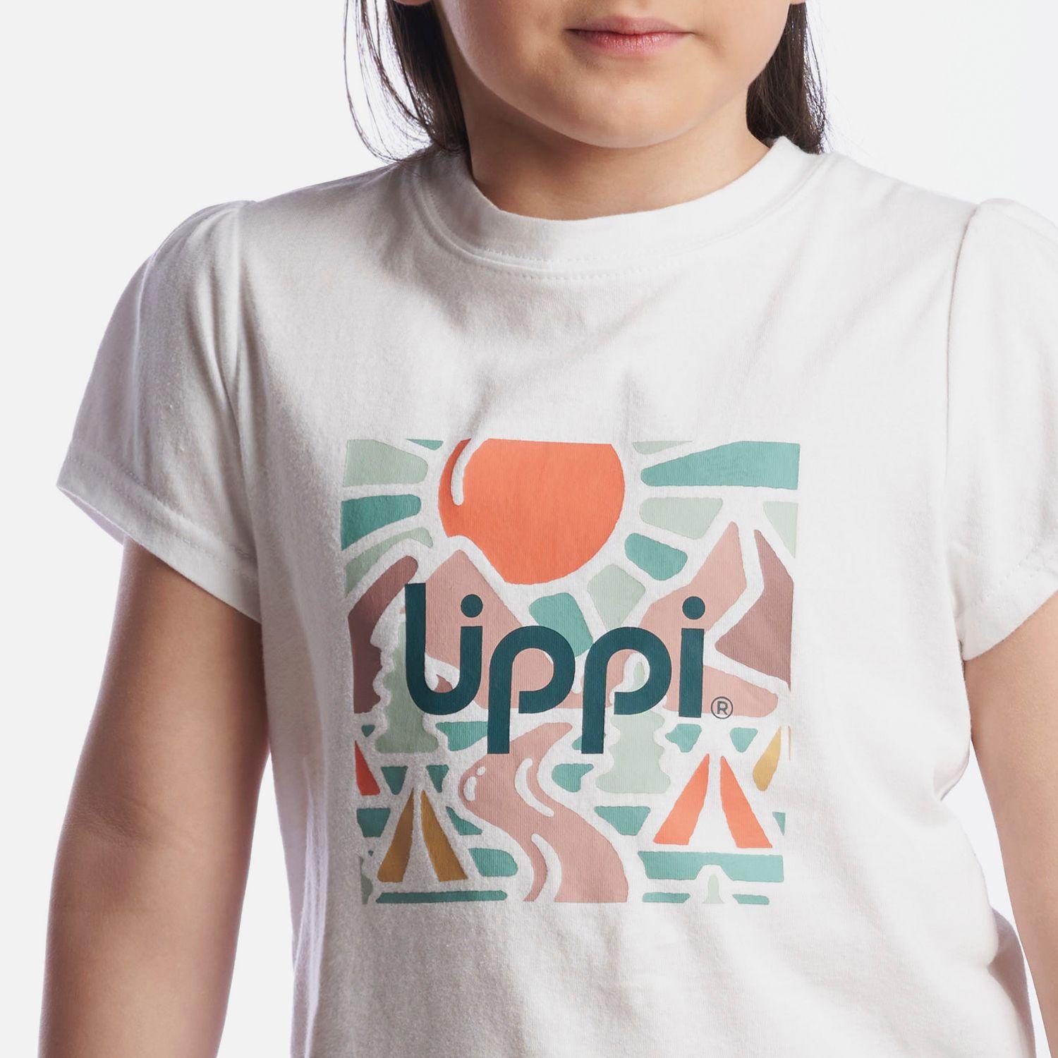 Polera Niña Logo Lippi T-Shirt Blanco Lippi V24-4