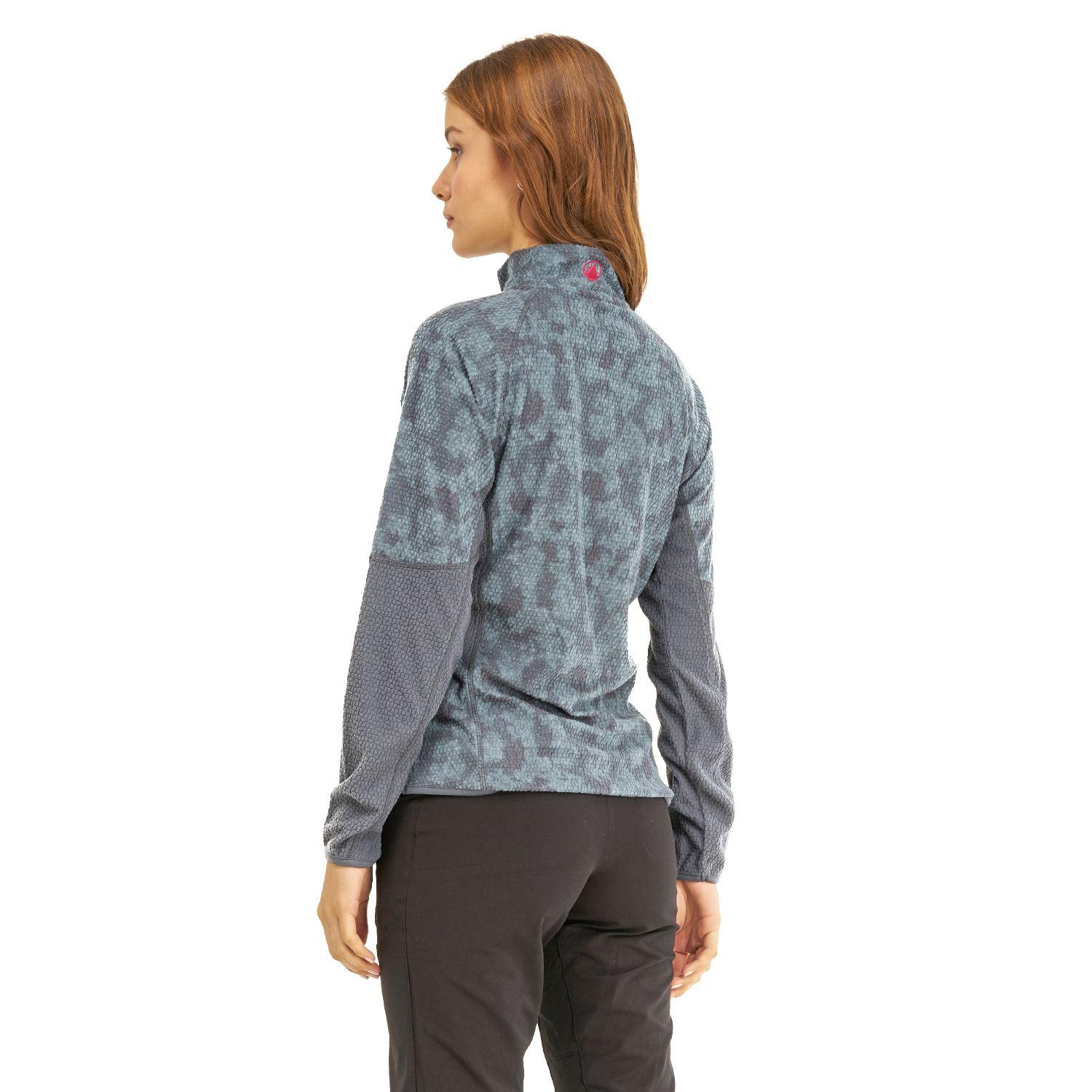 Poleron Mujer Jacaranda Nano-F 14 Zip Print Turquesa Lippi-2