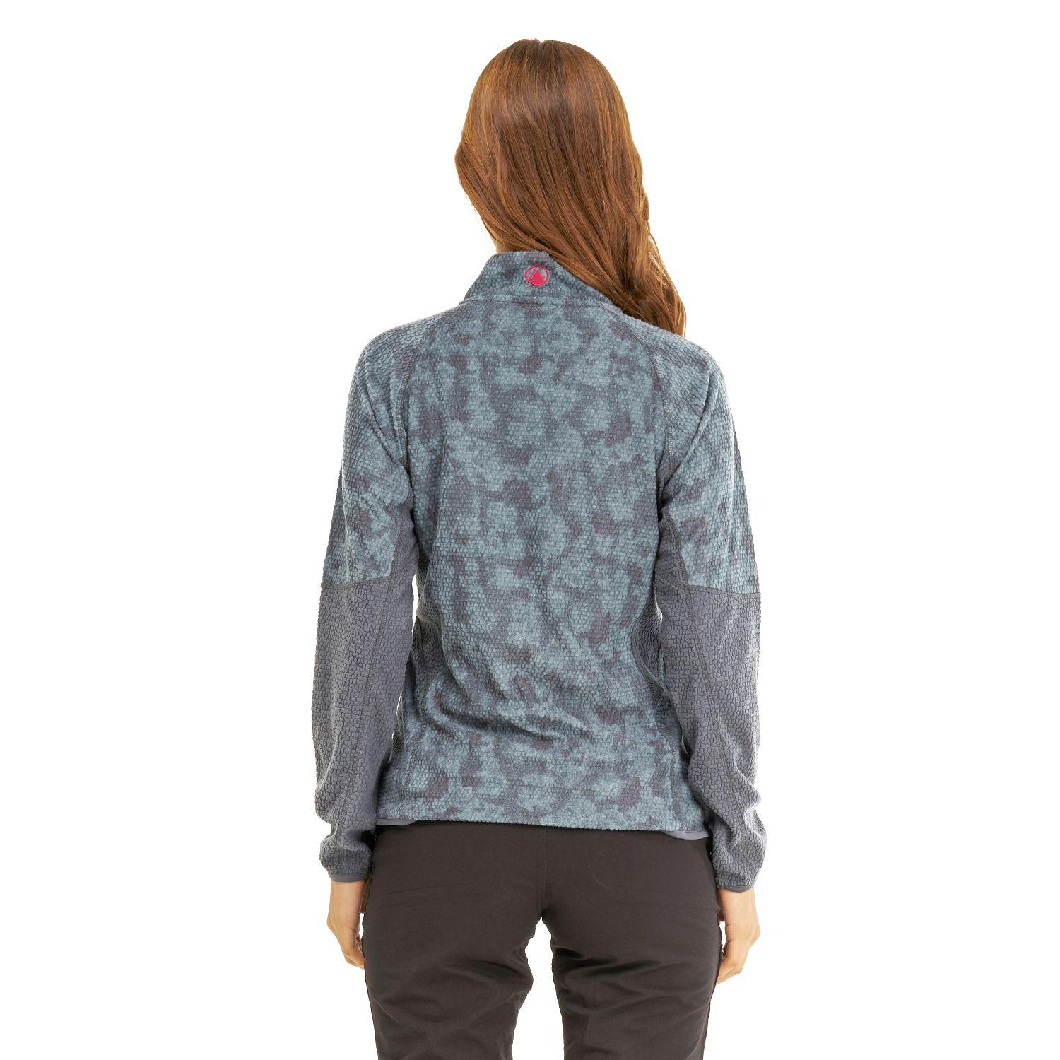 Poleron Mujer Jacaranda Nano-F 14 Zip Print Turquesa Lippi-3