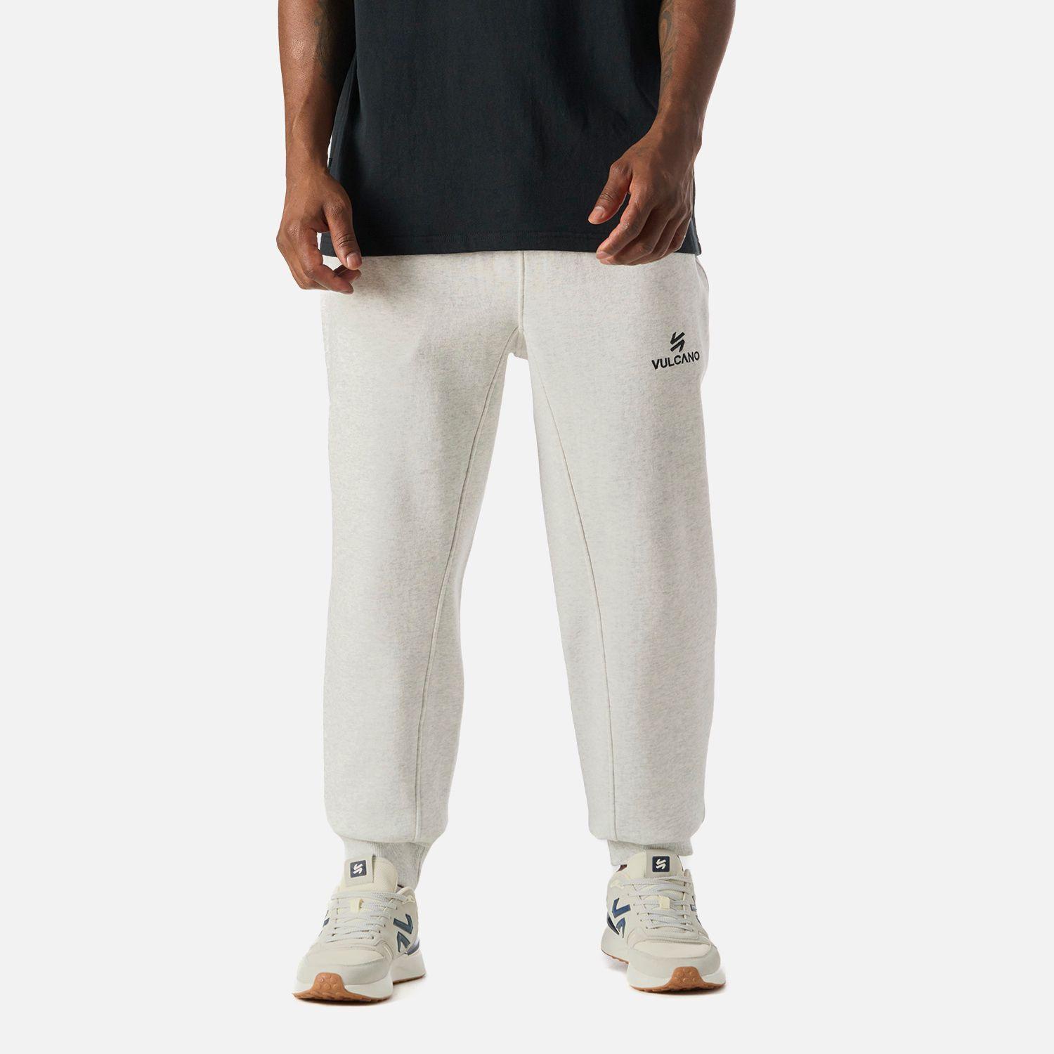 Pantalón Hombre Cool Down Jogger Pants Melange Gris Claro Vulcano-0
