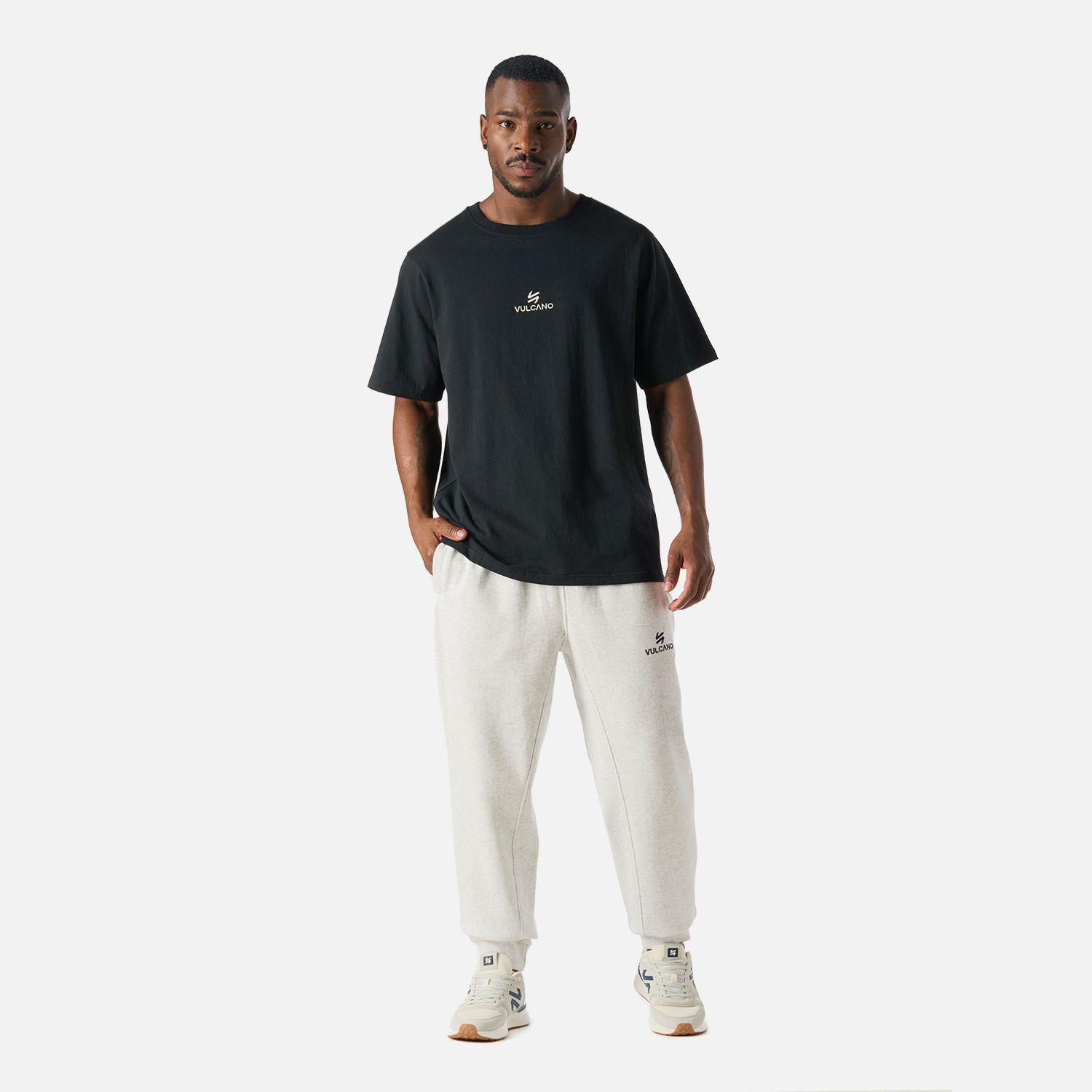 Pantalón Hombre Cool Down Jogger Pants Melange Gris Claro Vulcano-6