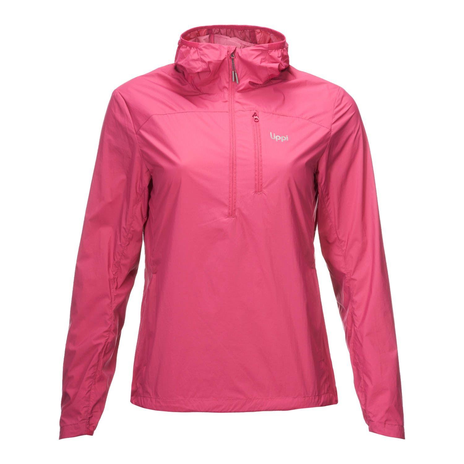Chaqueta Mujer Spry WindBreaker 14 Zip Hoody Jacket Frambuesa Lippi-0