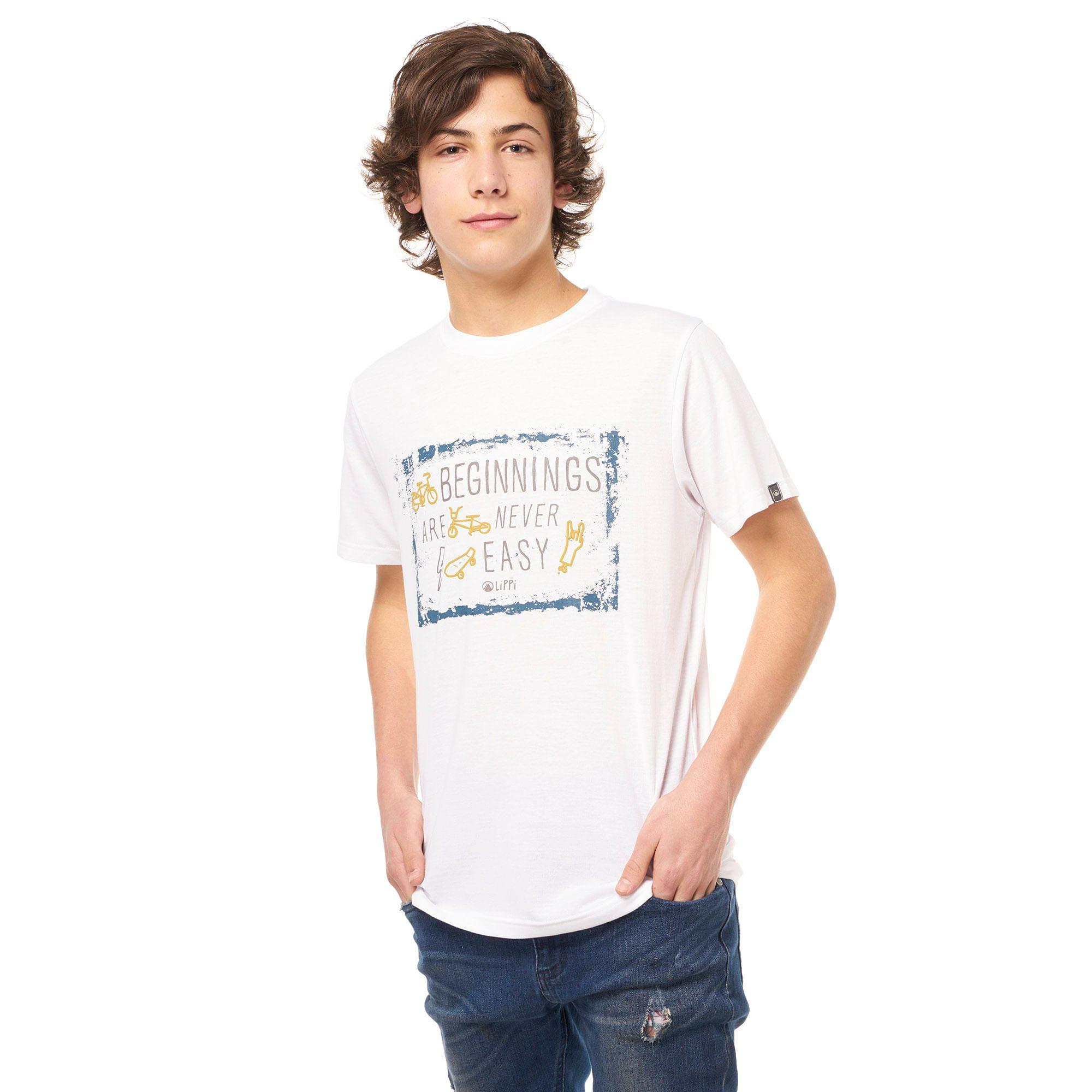 Polera Teen Boy Riders UV-Stop T-Shirt Azul Marino Lippi-1