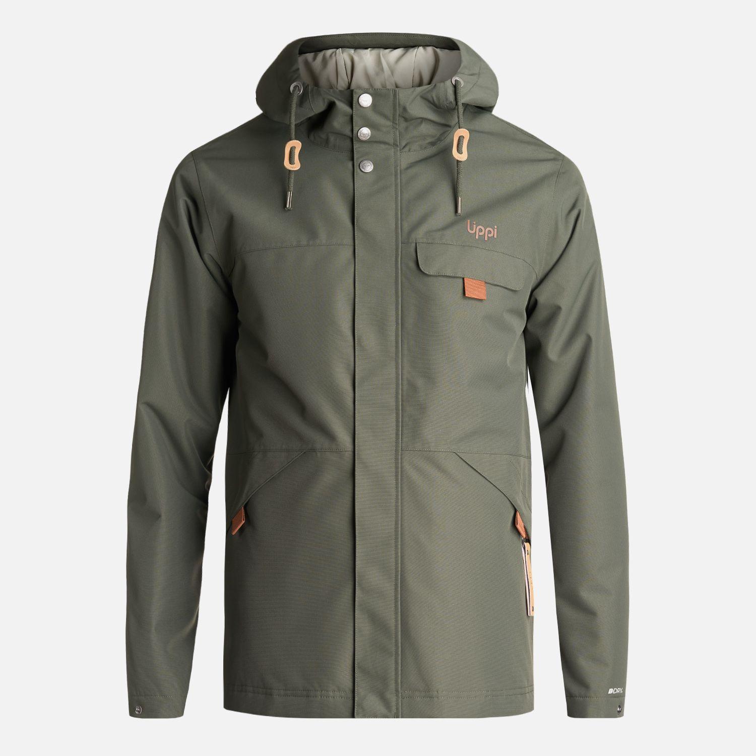 Chaqueta Teen Boy Rainy B-Dry Hoody Jacket Verde Militar Lippi-0