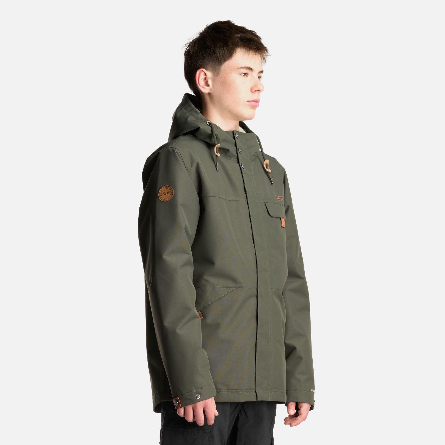 Chaqueta Teen Boy Rainy B-Dry Hoody Jacket Verde Militar Lippi-2