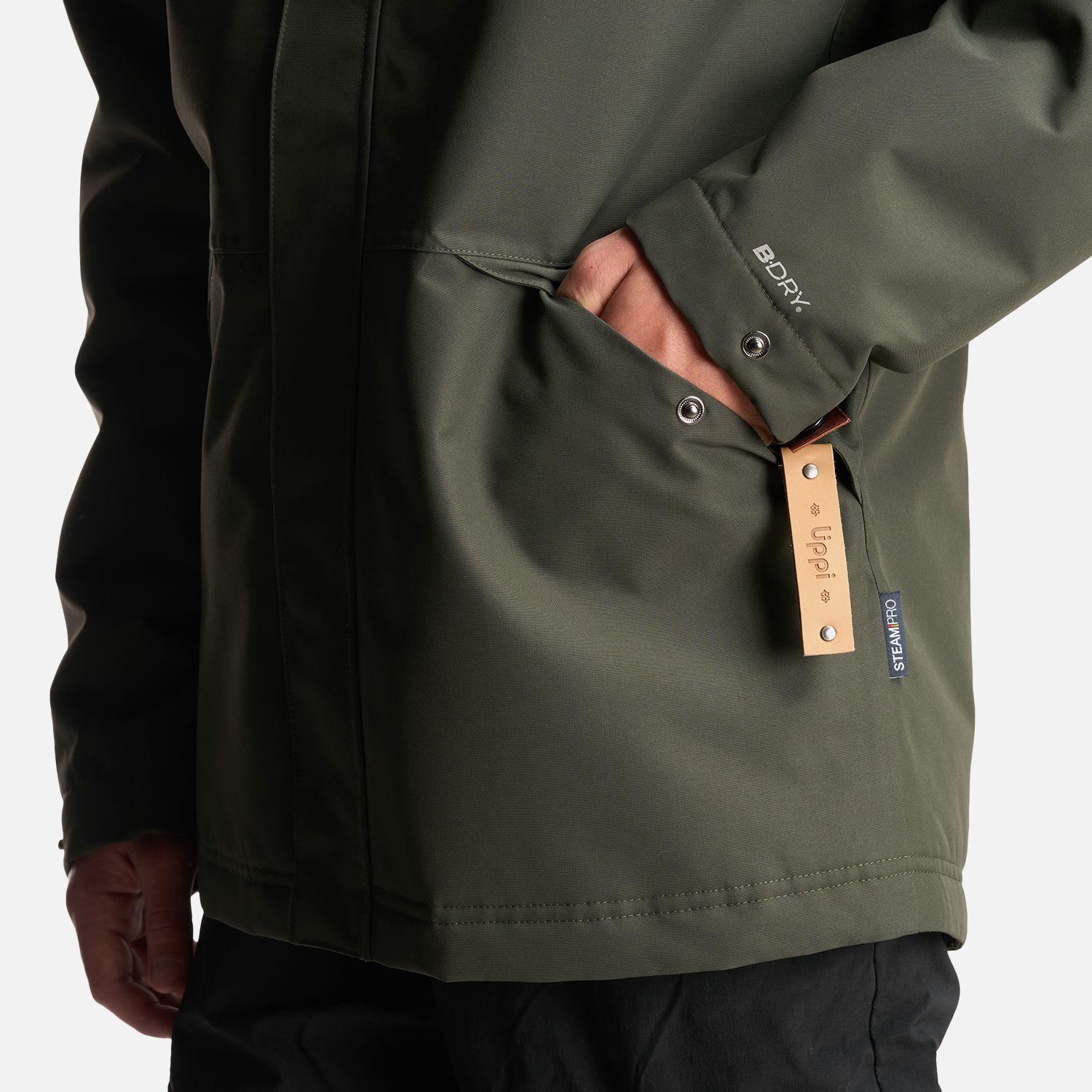 Chaqueta Teen Boy Rainy B-Dry Hoody Jacket Verde Militar Lippi-6