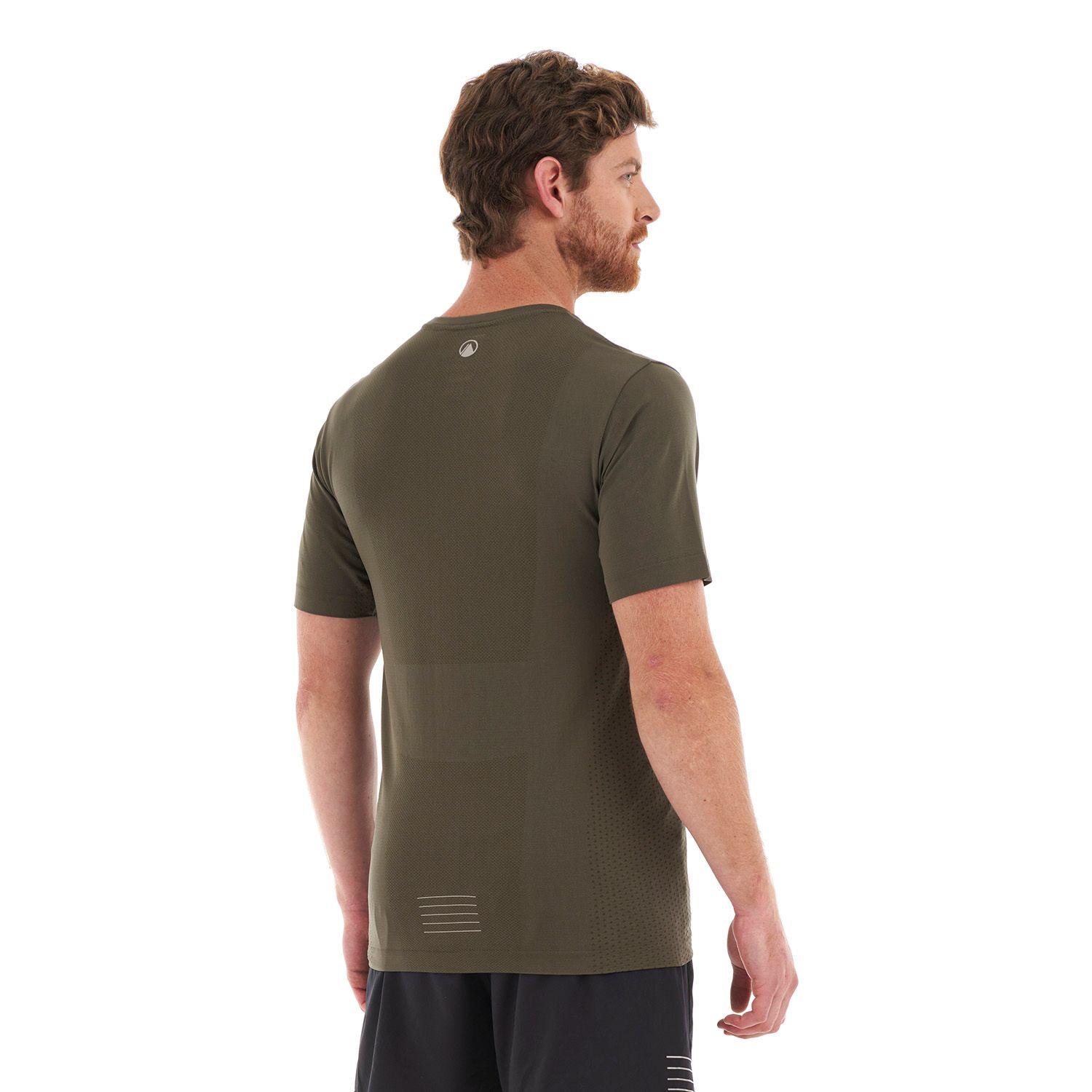 Polera Hombre Challenge Seamless T-Shirt Verde Musgo Lippi-4