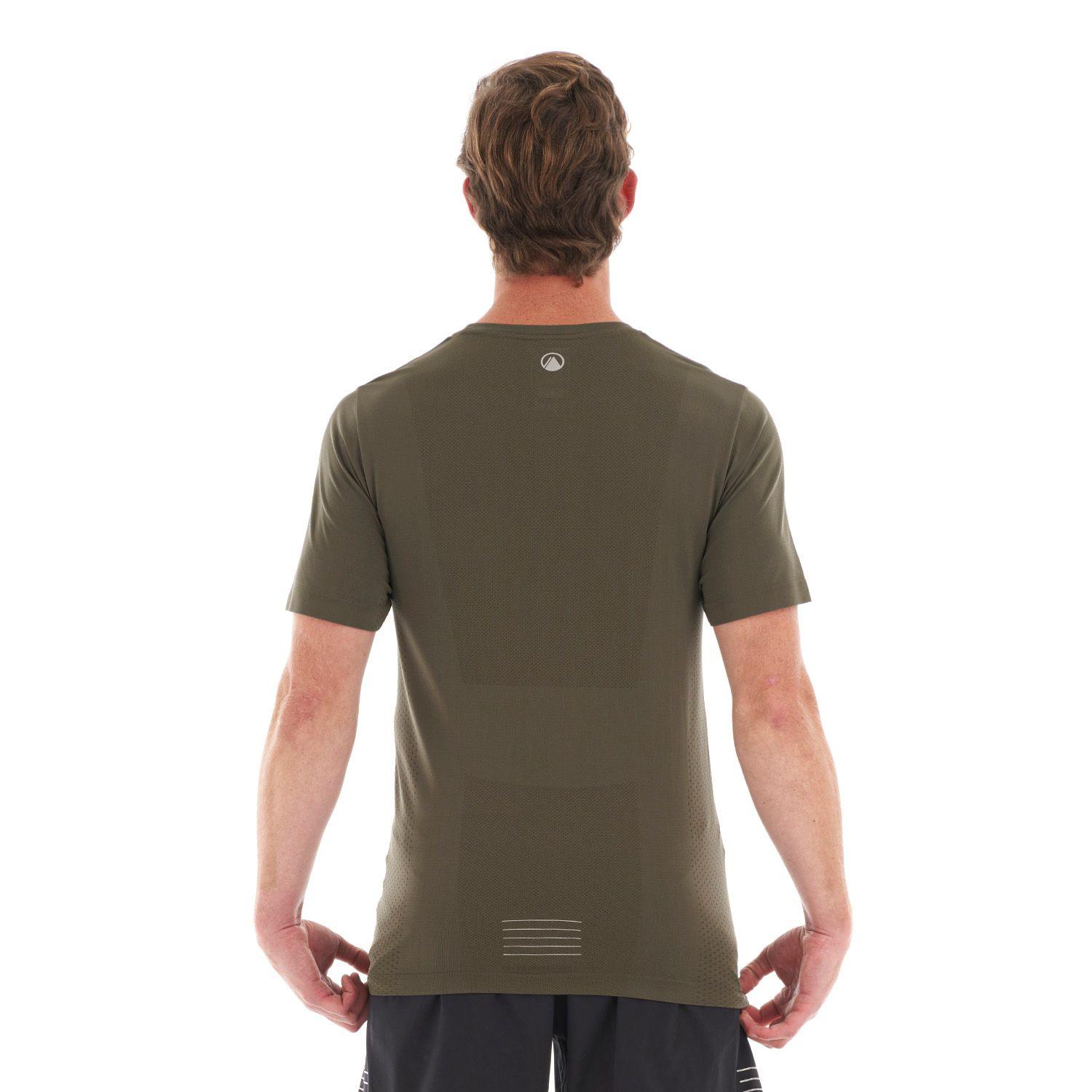 Polera Hombre Challenge Seamless T-Shirt Verde Musgo Lippi-5