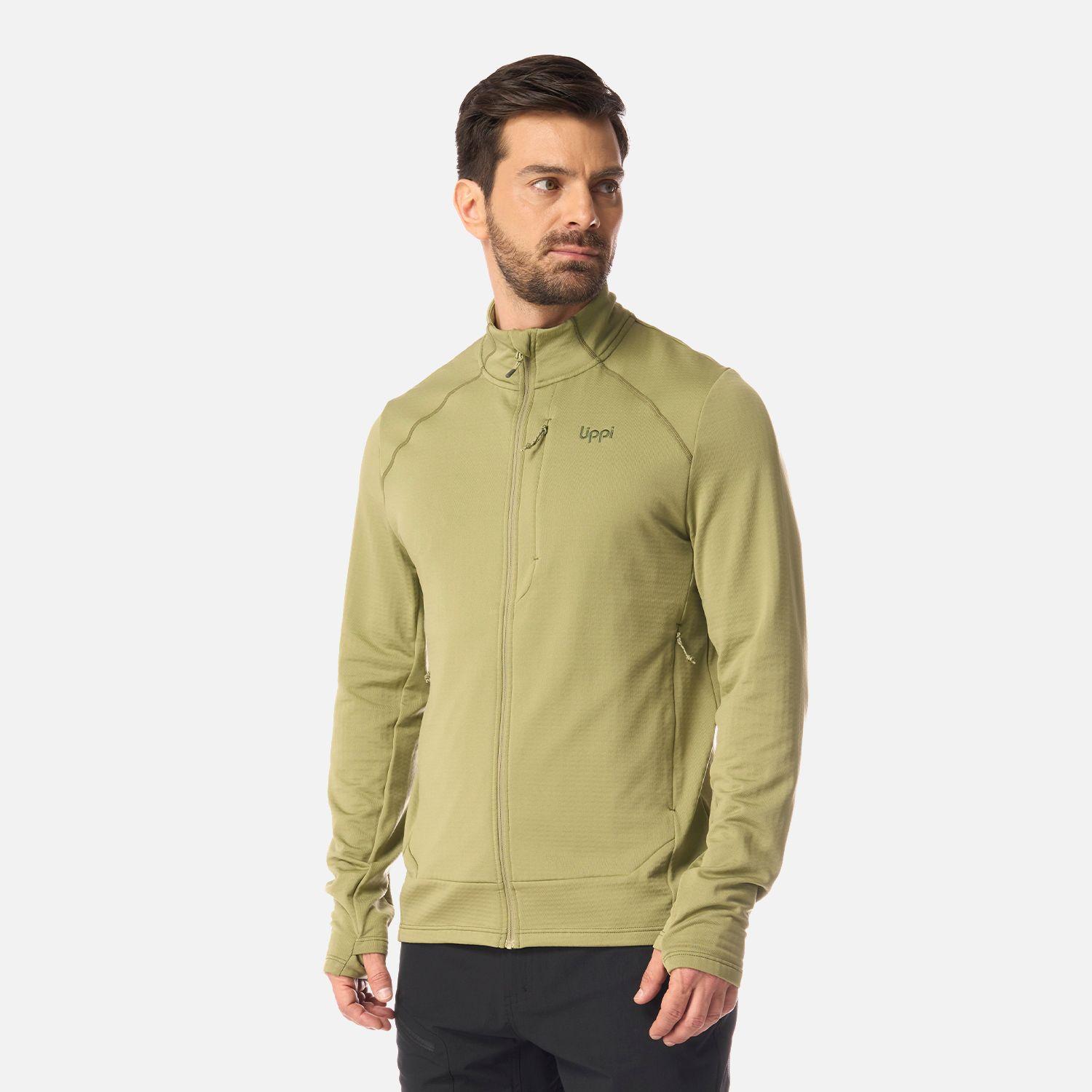 Polerón Hombre Viedma 1000 Nano-F Full Zip Verde Lippi-1