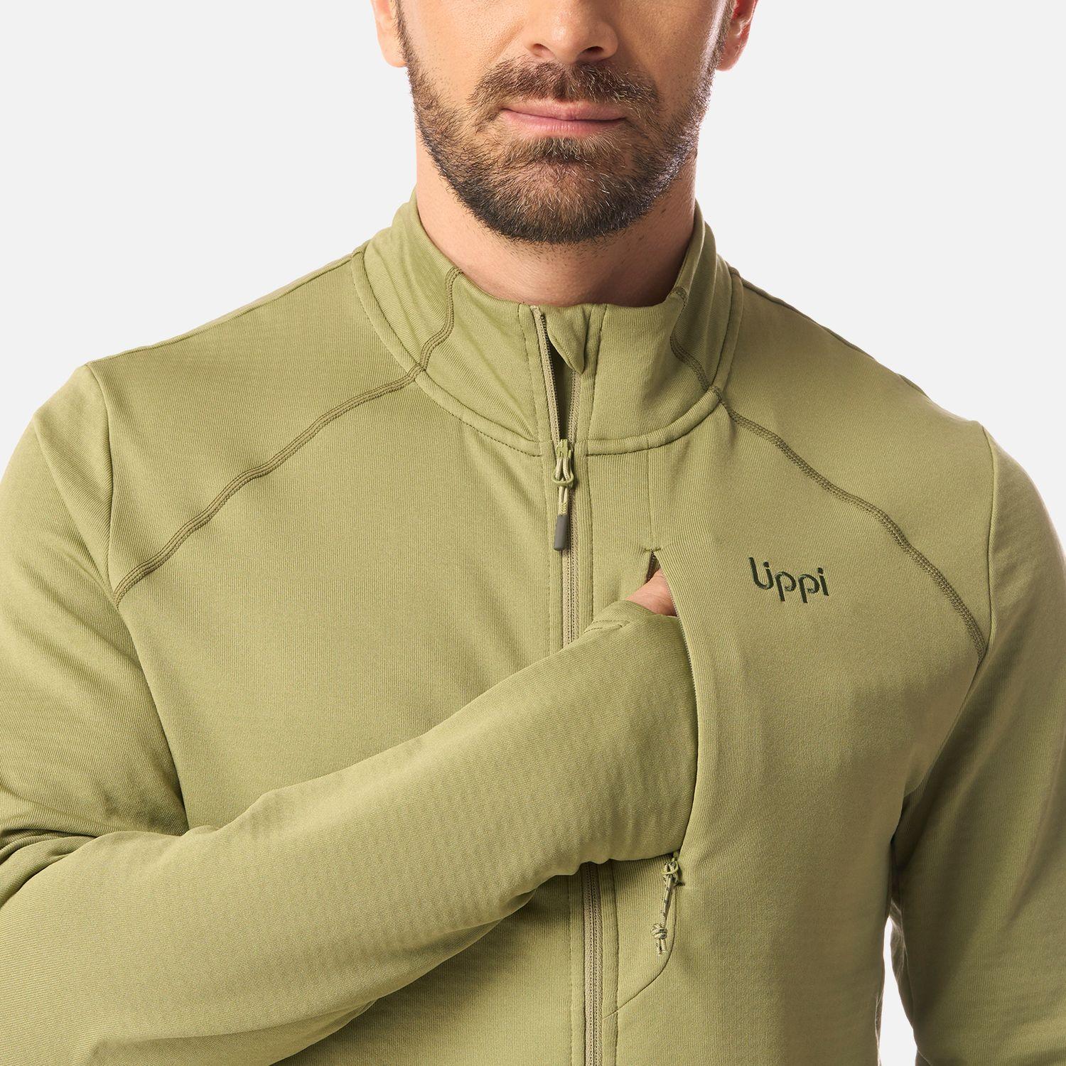 Polerón Hombre Viedma 1000 Nano-F Full Zip Verde Lippi-3