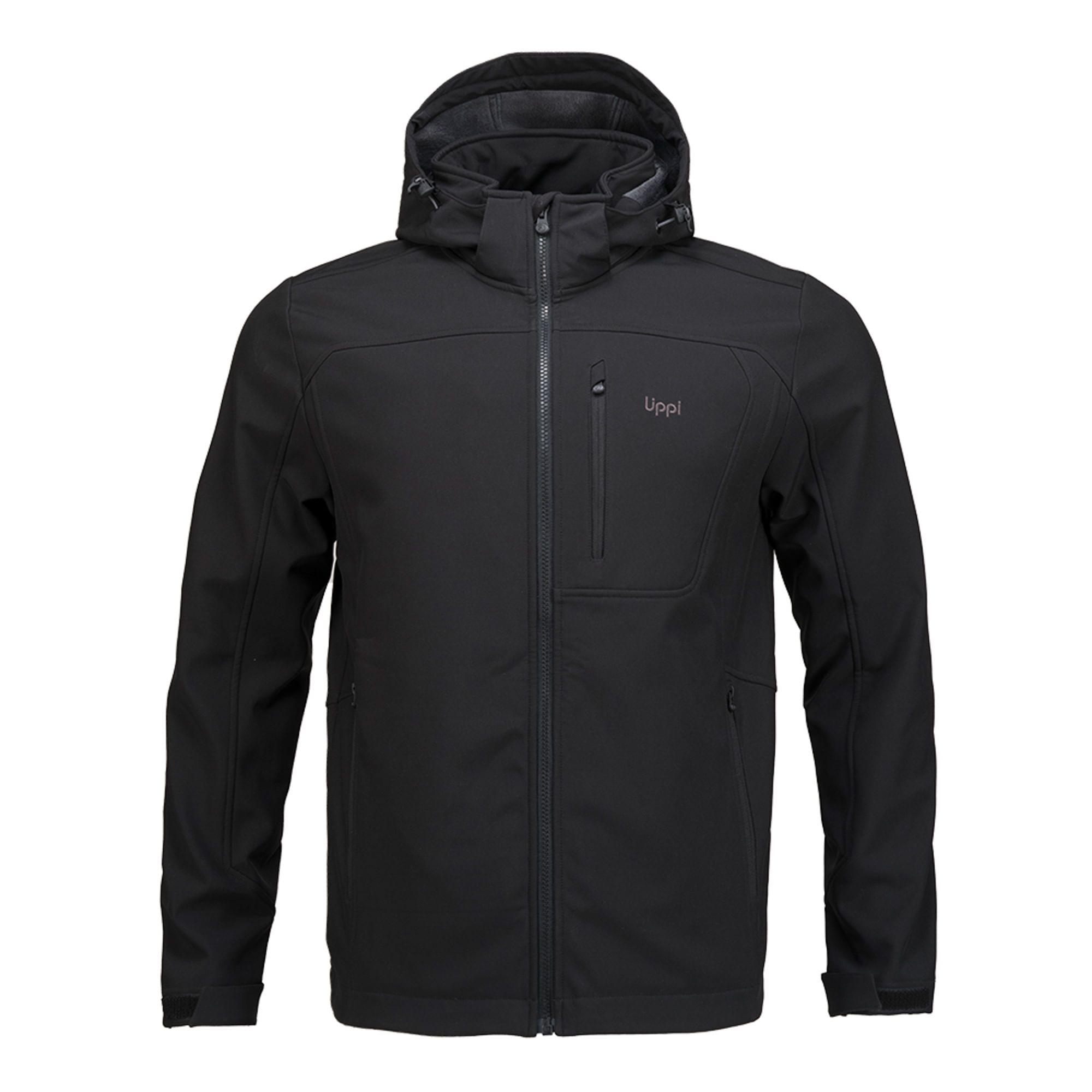 Chaqueta Hombre Macaya Softshell Hoody Jacket Negro Lippi I19-0