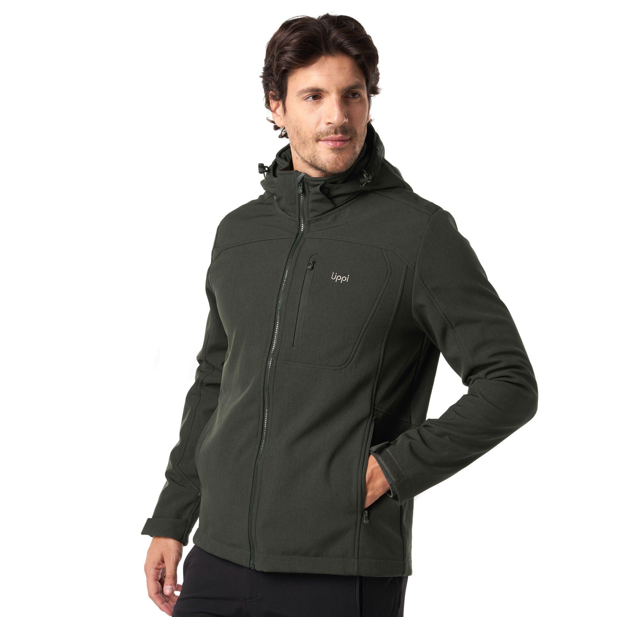 Chaqueta Hombre Macaya Softshell Hoody Jacket Negro Lippi I19-2