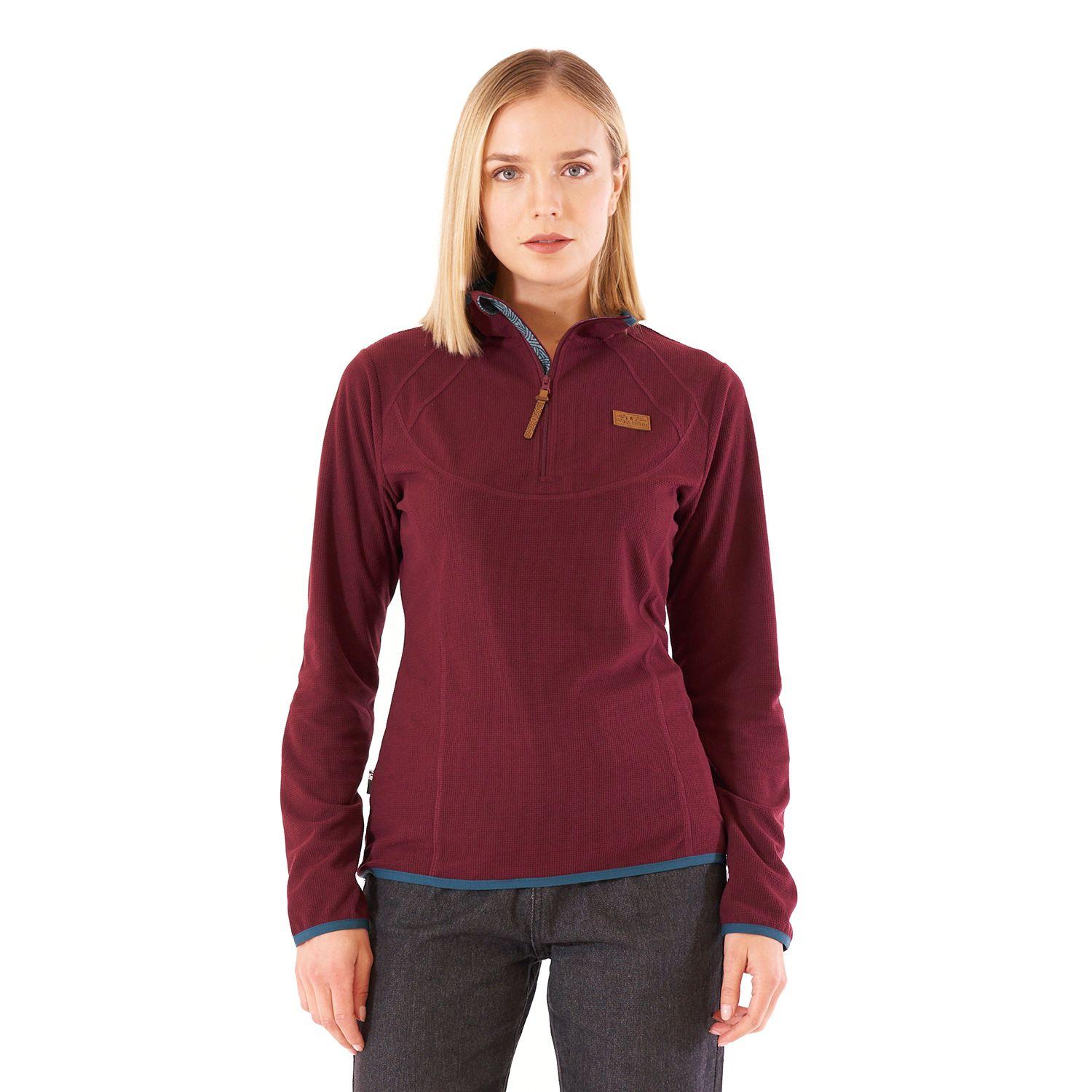 Poleron Mujer Taina Burdeo Haka Honu V21-1