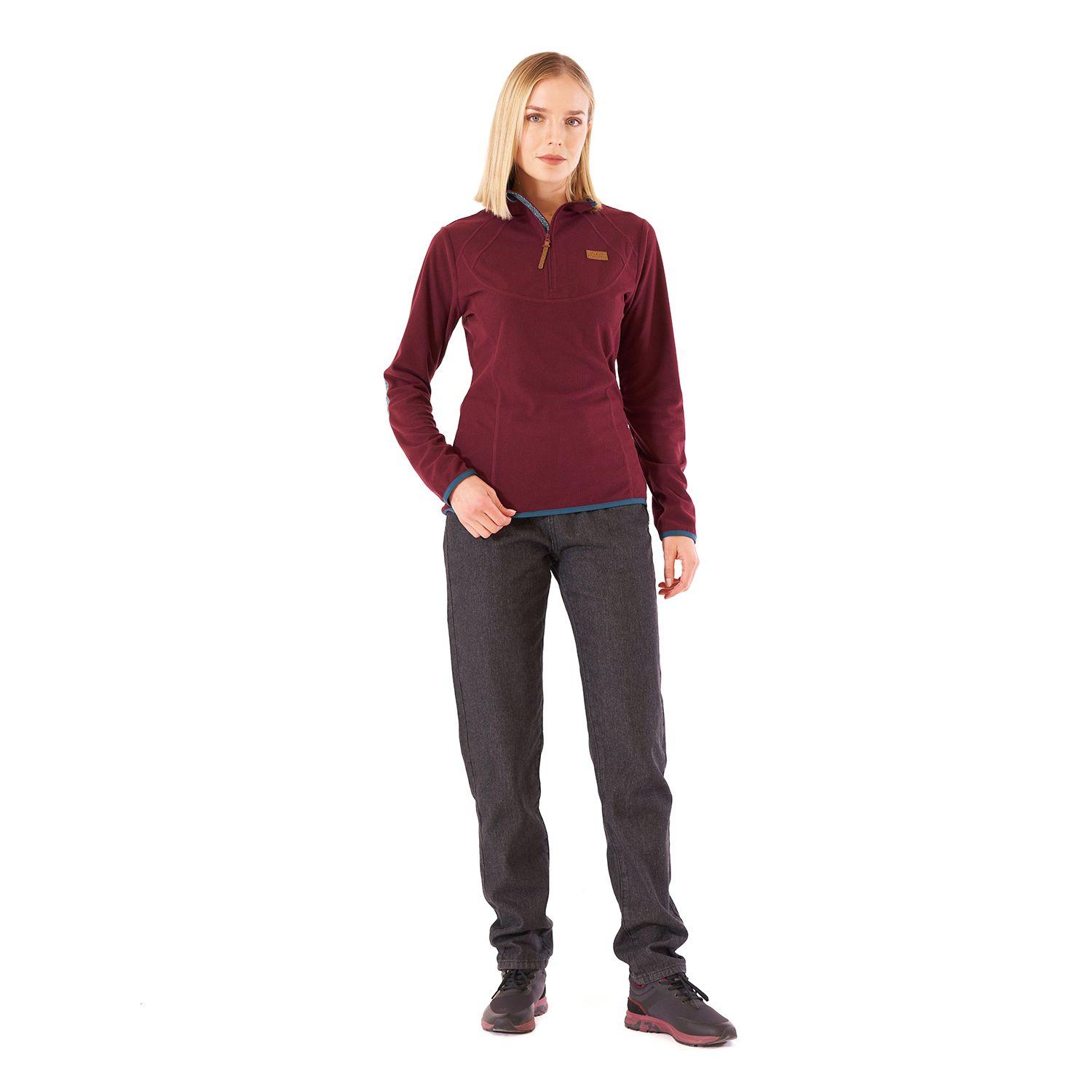 Poleron Mujer Taina Burdeo Haka Honu V21-6