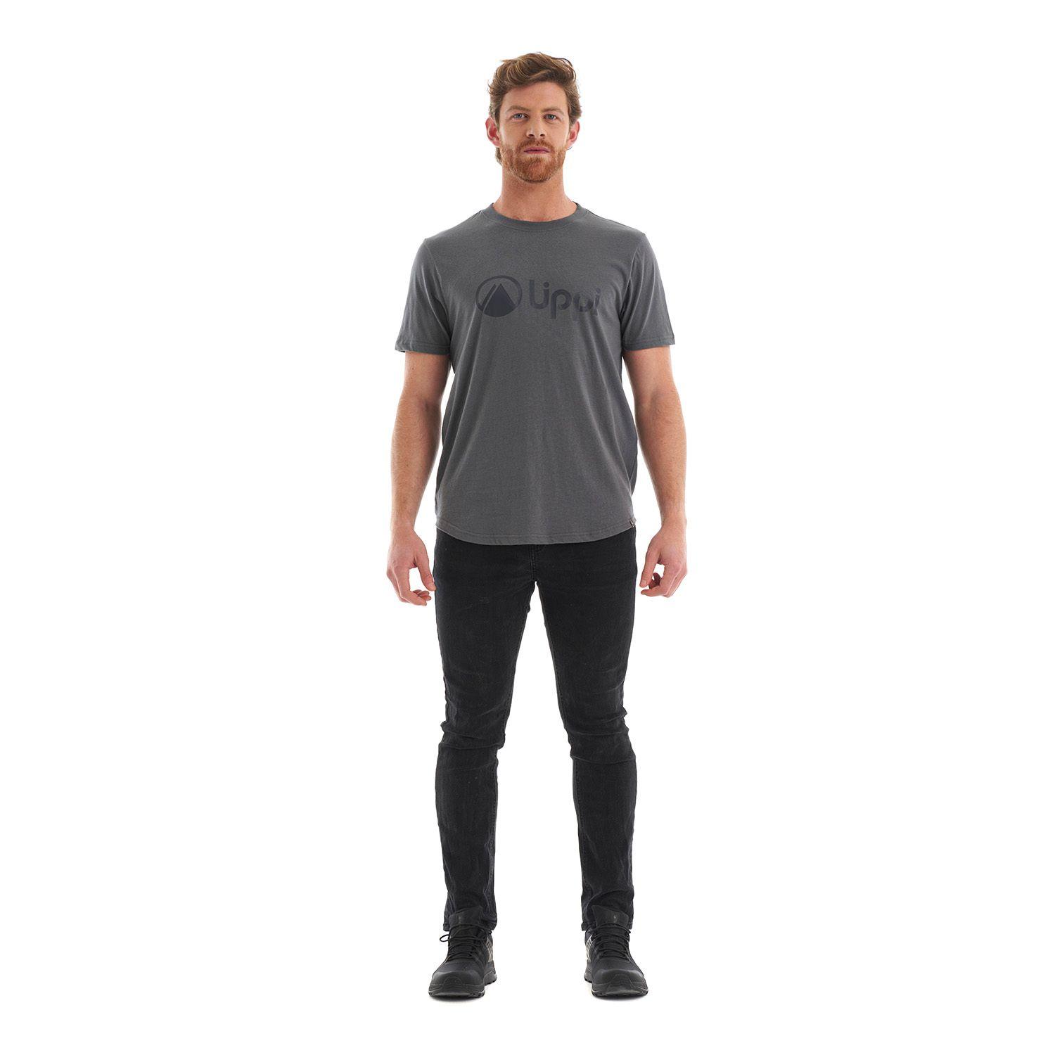 Polera Hombre Logo Lippi UV-Stop T-Shirt Gris Medio Lippi-7
