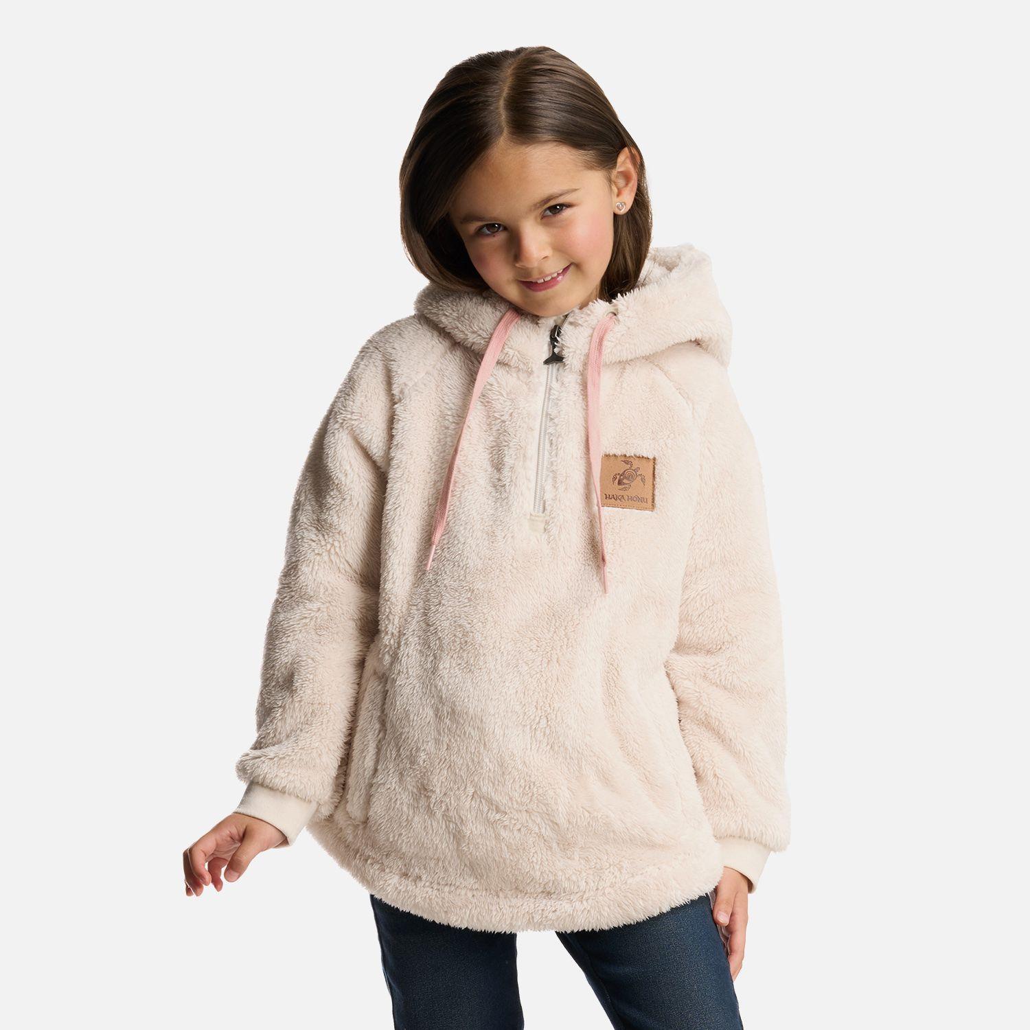 Poleron Niña Mini Cangur-oso Beige Haka Honu-0