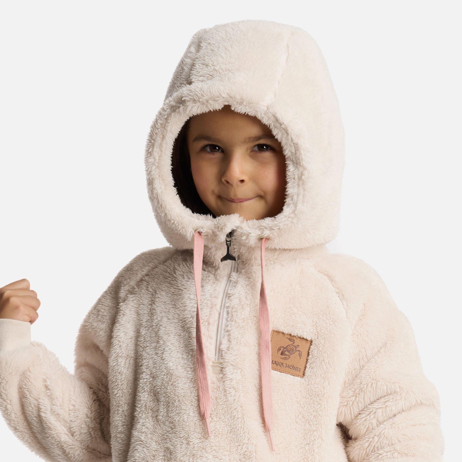 Poleron Niña Mini Cangur-oso Beige Haka Honu-3