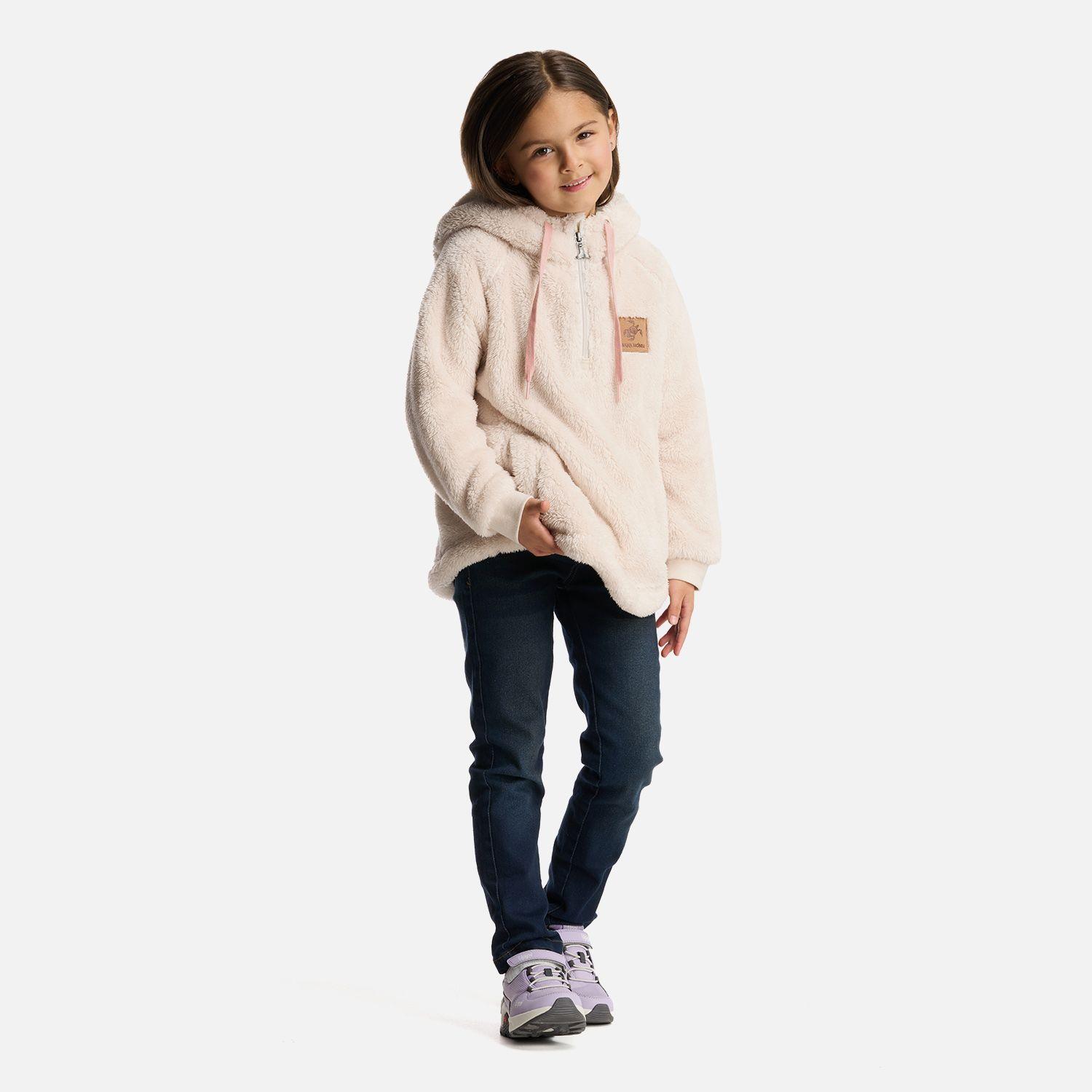 Poleron Niña Mini Cangur-oso Beige Haka Honu-5