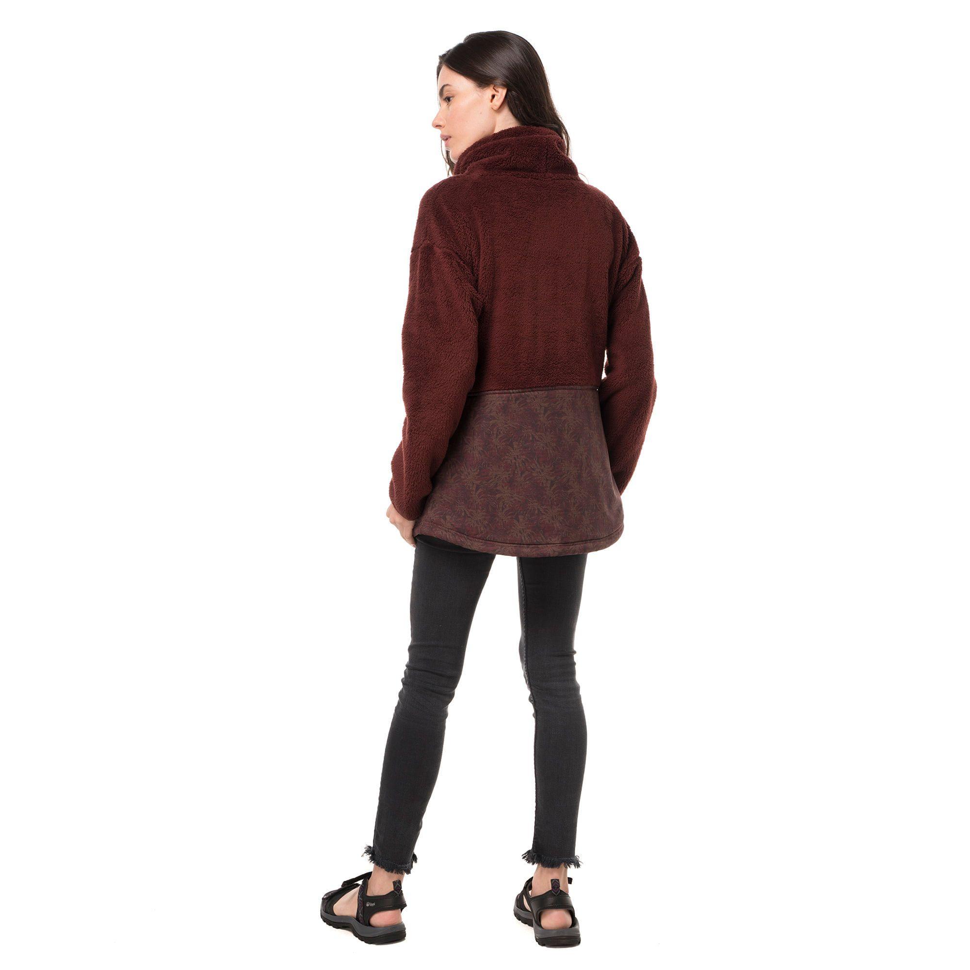 Poleron Mujer Baggy Sweatshirt Vino Lippi-3