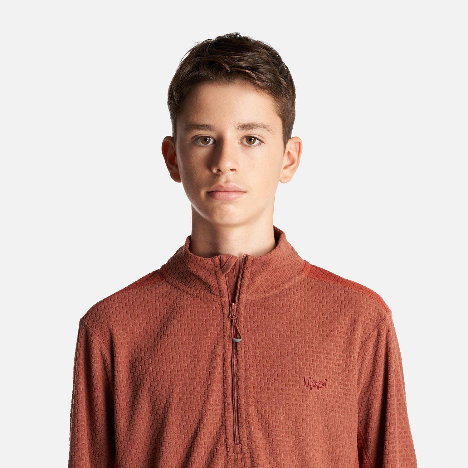 Poleron Teen Boy Mild Nano-F 14 Zip Terracota Lippi I23-4