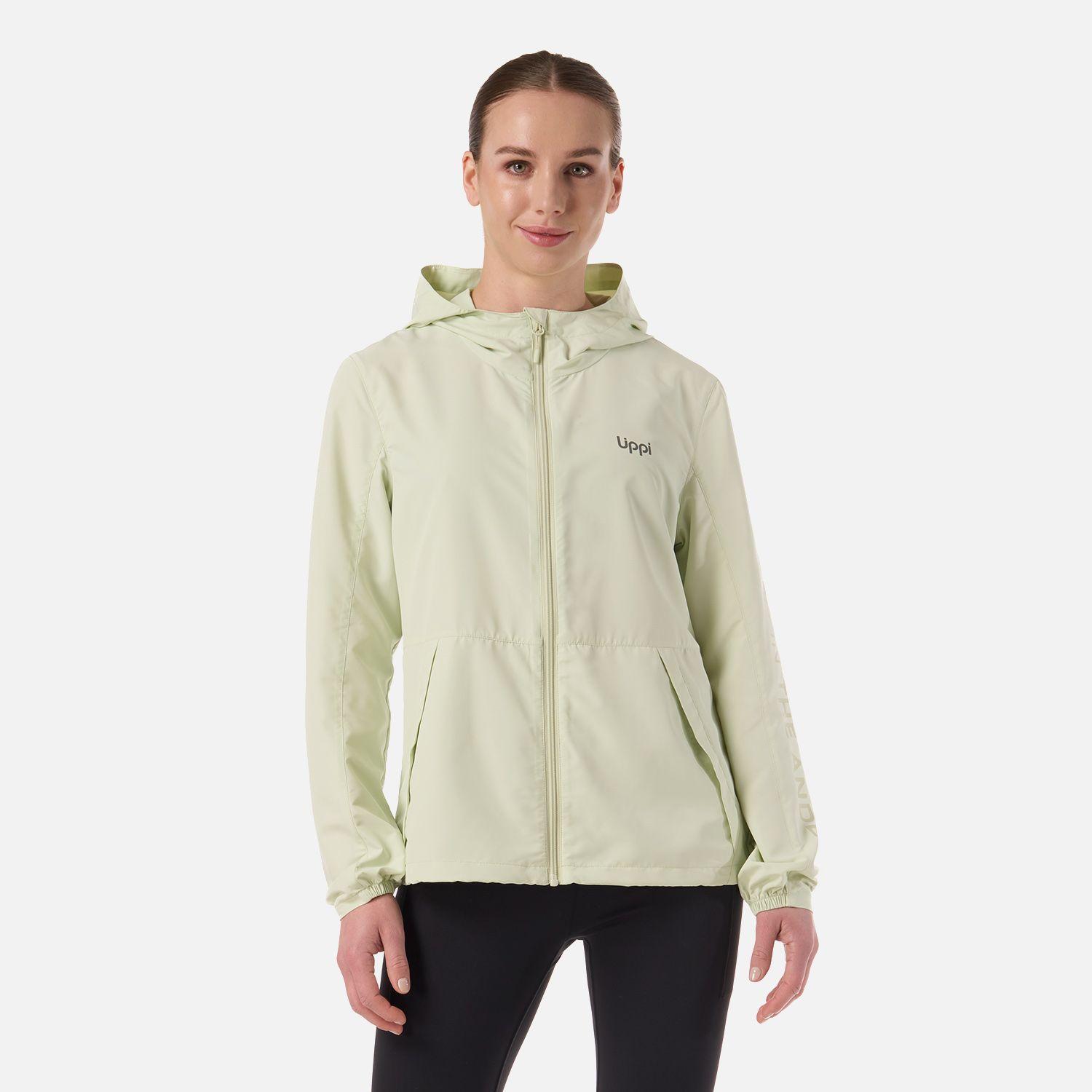 Chaqueta Mujer Nightfall Windbreaker Hoody Jacket Gris/VerdeLippi V26-0