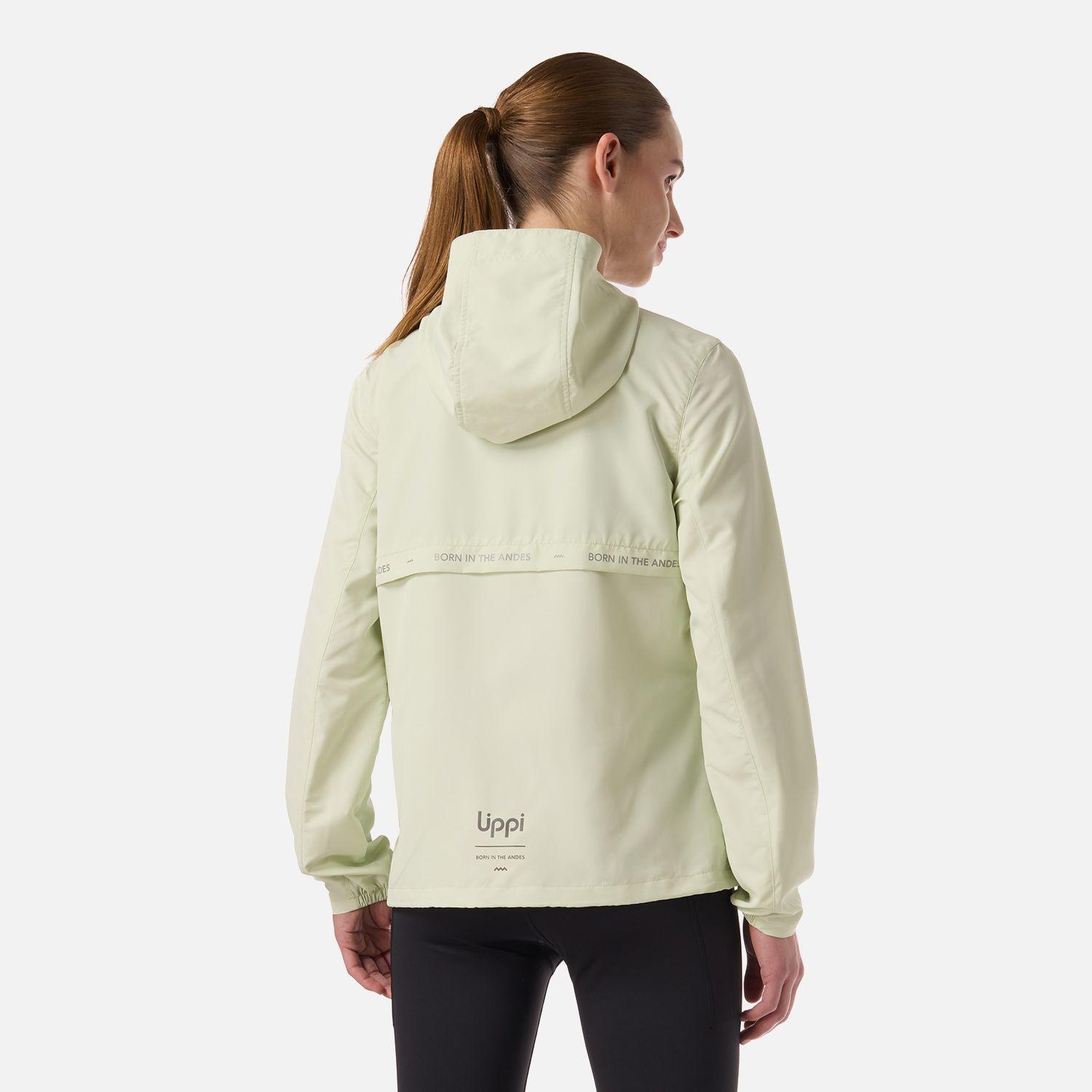 Chaqueta Mujer Nightfall Windbreaker Hoody Jacket Gris/VerdeLippi V26-2