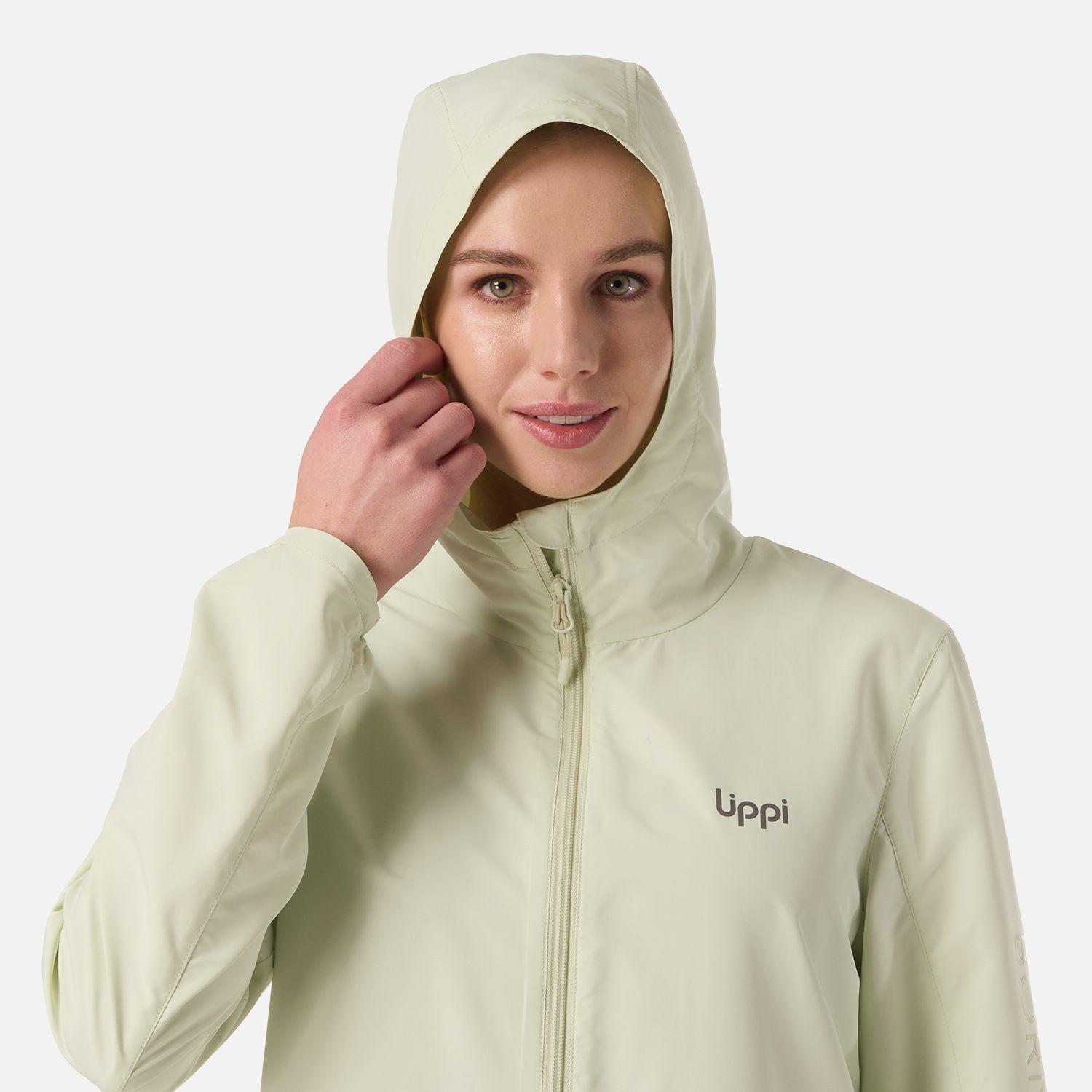 Chaqueta Mujer Nightfall Windbreaker Hoody Jacket Gris/VerdeLippi V26-3