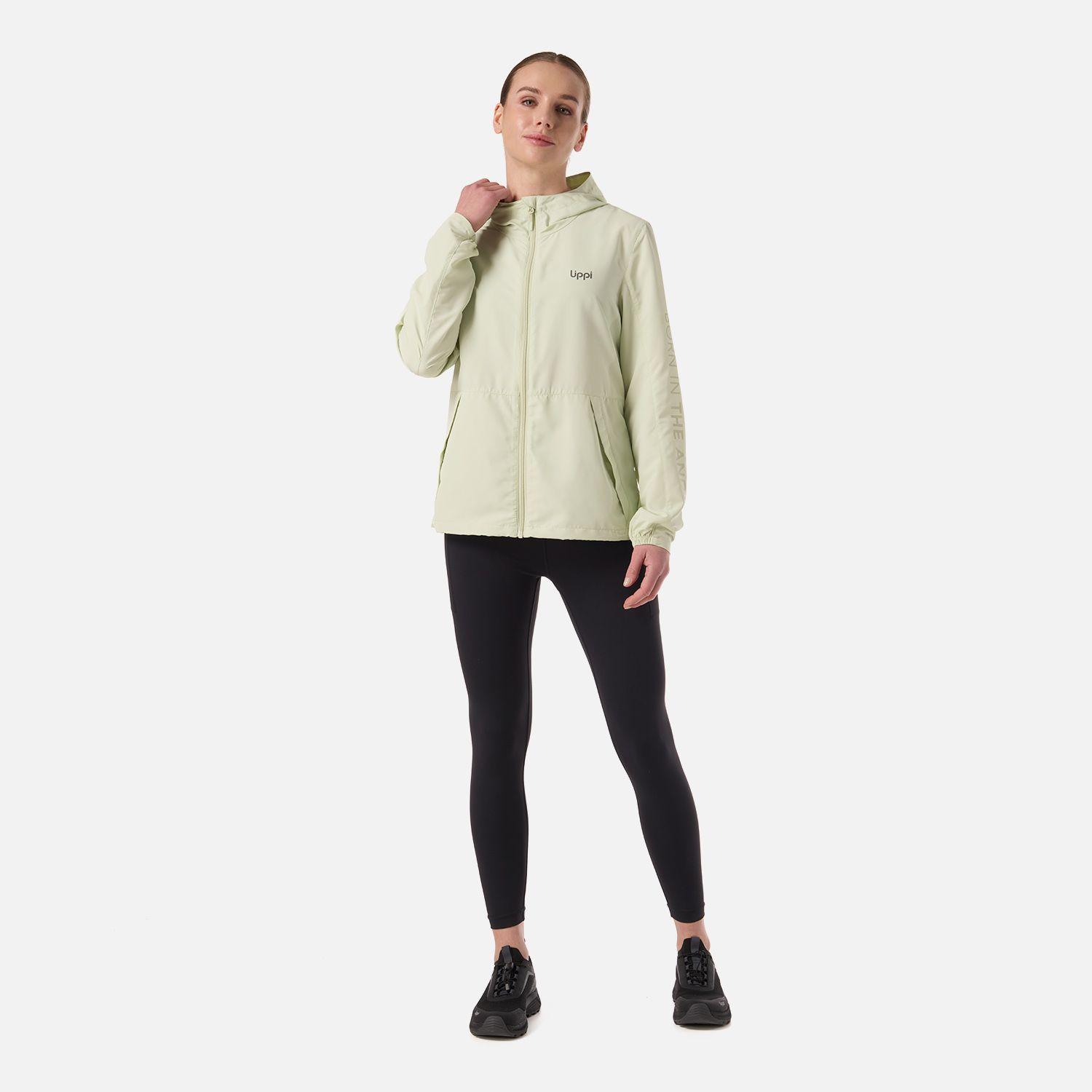 Chaqueta Mujer Nightfall Windbreaker Hoody Jacket Gris/VerdeLippi V26-6