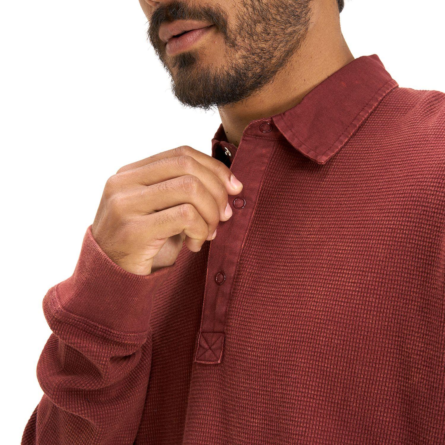 Polera Hombre Simetría Hippie Burdeo Haka Honu I20-5