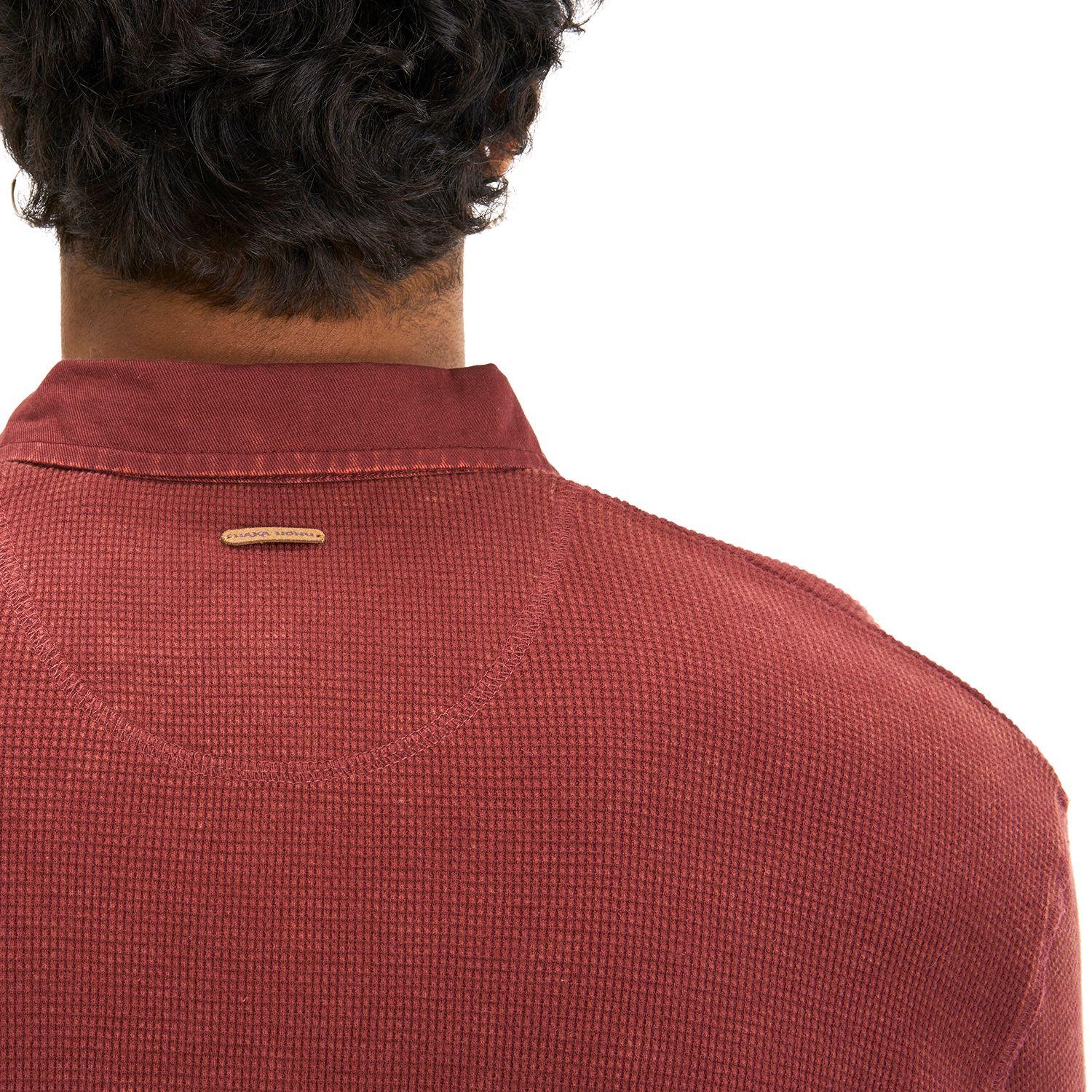 Polera Hombre Simetría Hippie Burdeo Haka Honu I20-6