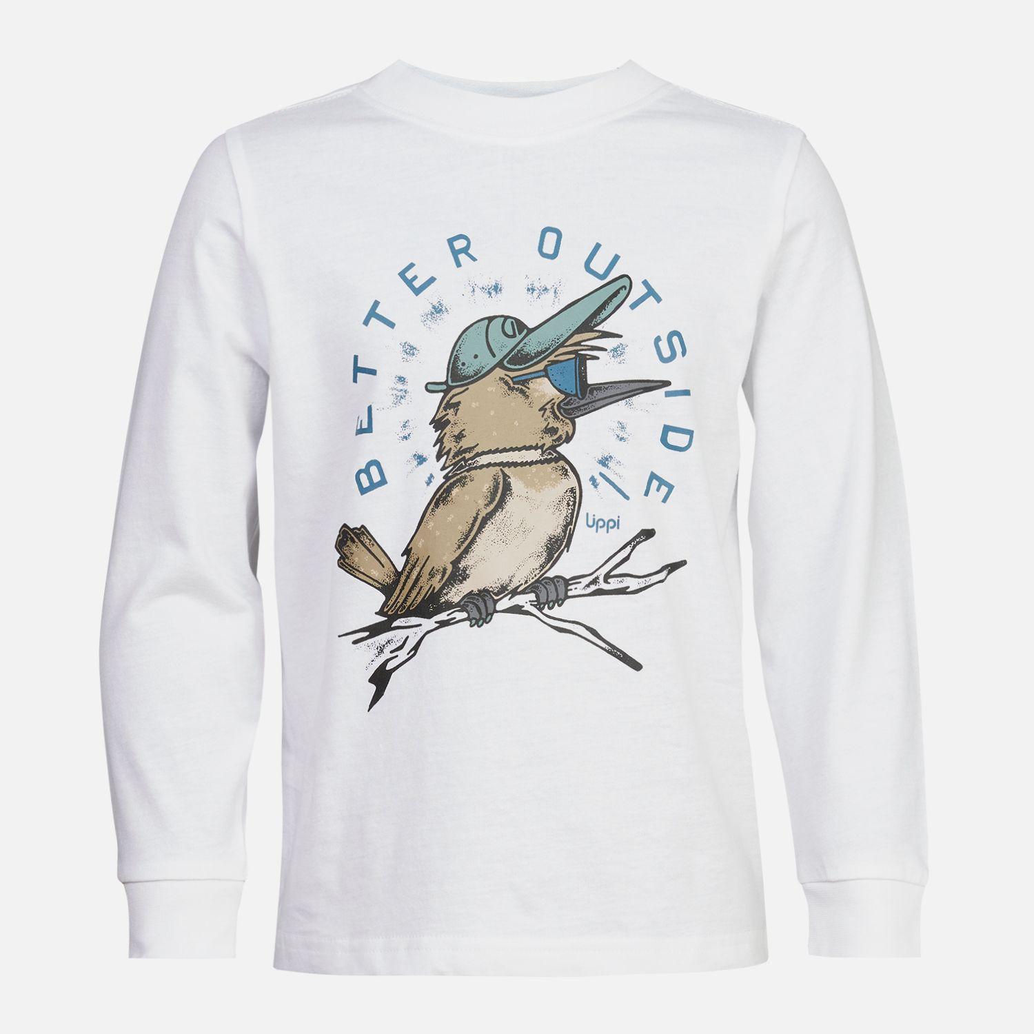 Polera Niño Logo Lippi Long Sleeve T-Shirt Blanco Lippi-0