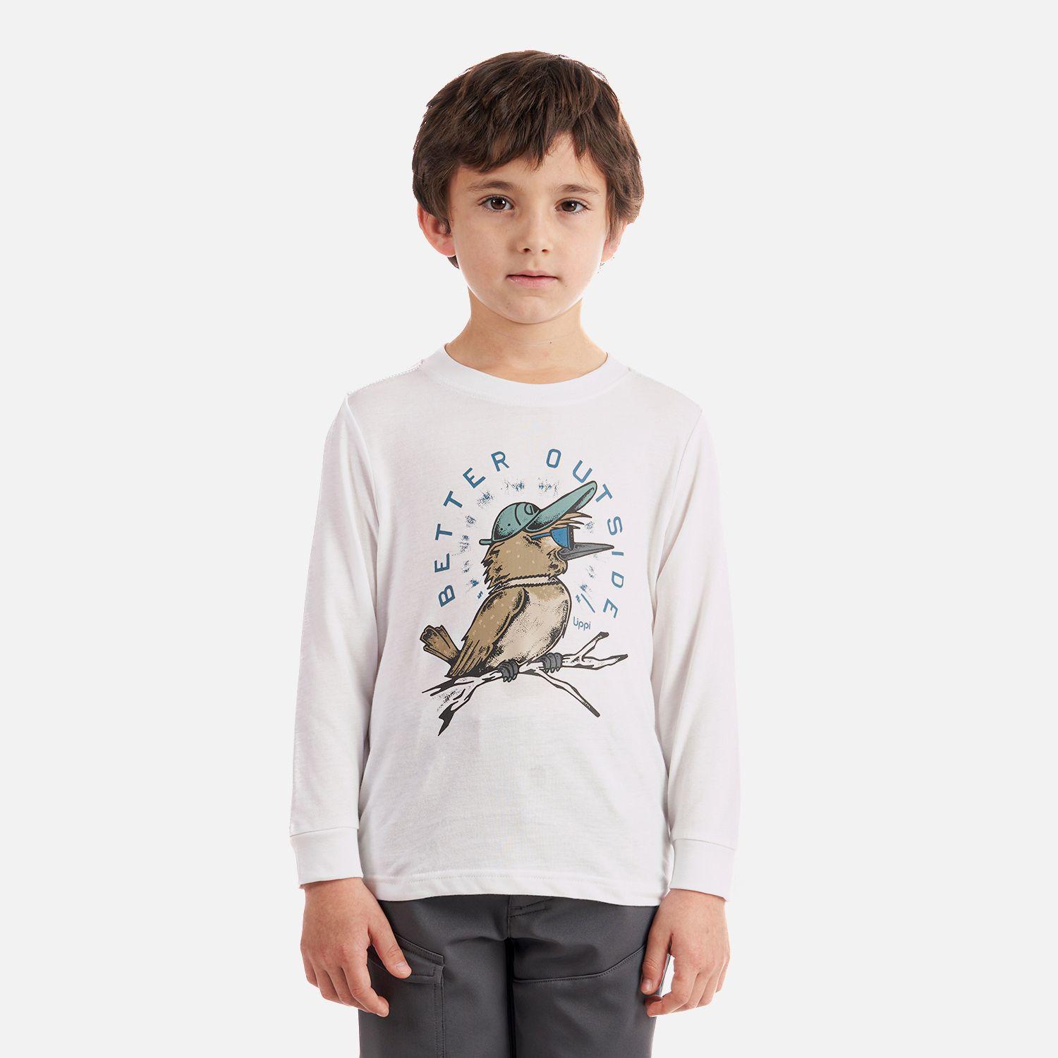 Polera Niño Logo Lippi Long Sleeve T-Shirt Blanco Lippi-1
