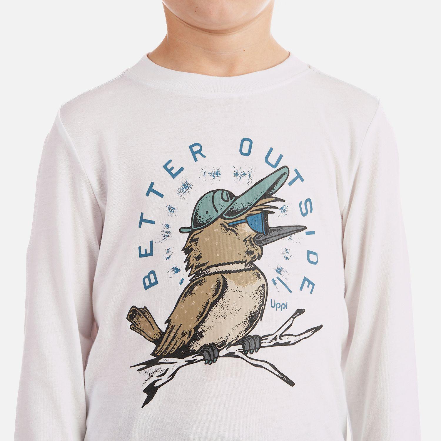 Polera Niño Logo Lippi Long Sleeve T-Shirt Blanco Lippi-4
