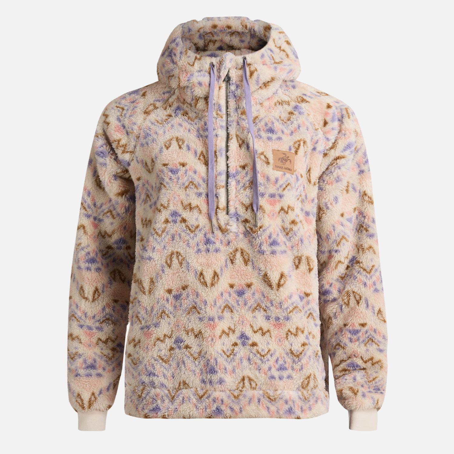 Poleron Mujer Cangur-oso Print Beige Haka Honu-0