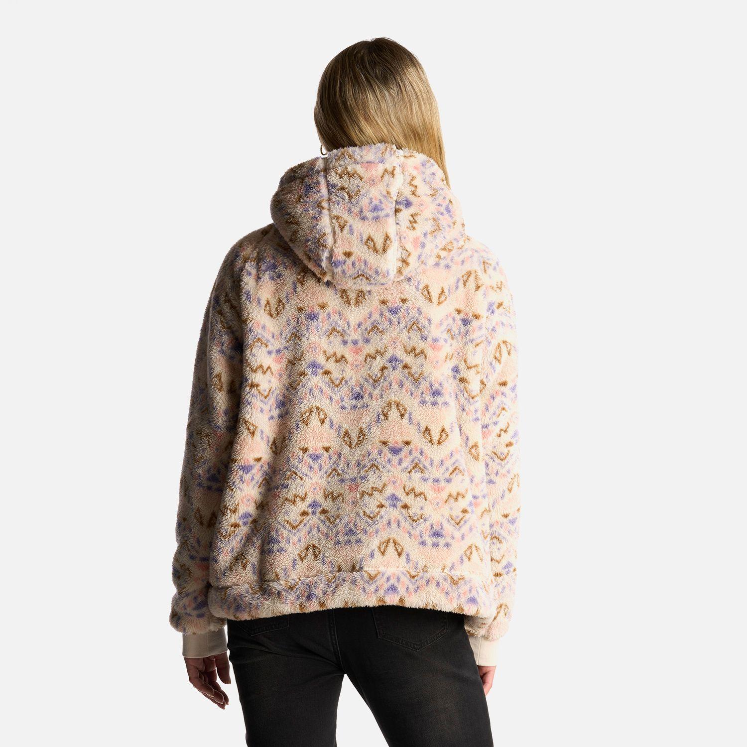 Poleron Mujer Cangur-oso Print Beige Haka Honu-4