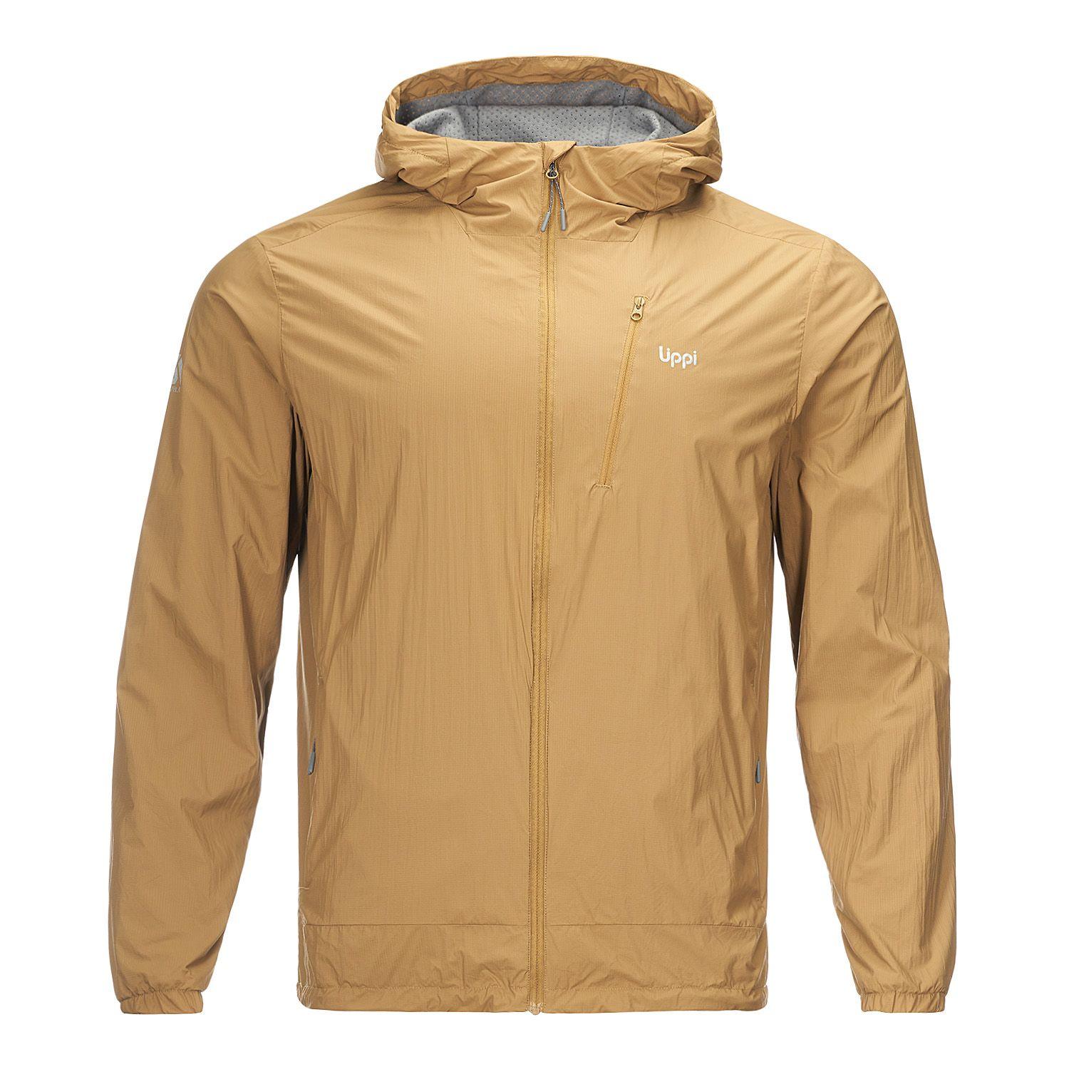 Chaqueta Hombre Spry Windbreaker Nano-F Hoody Jacket Cafe Pardo Lippi-0