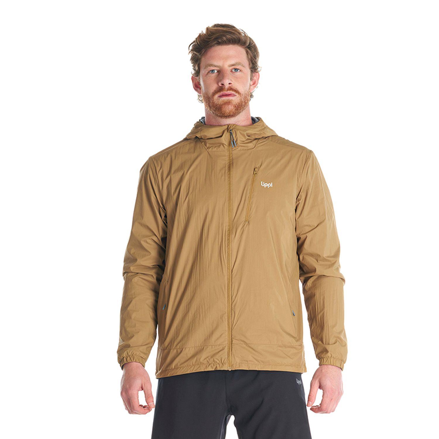 Chaqueta Hombre Spry Windbreaker Nano-F Hoody Jacket Cafe Pardo Lippi-1